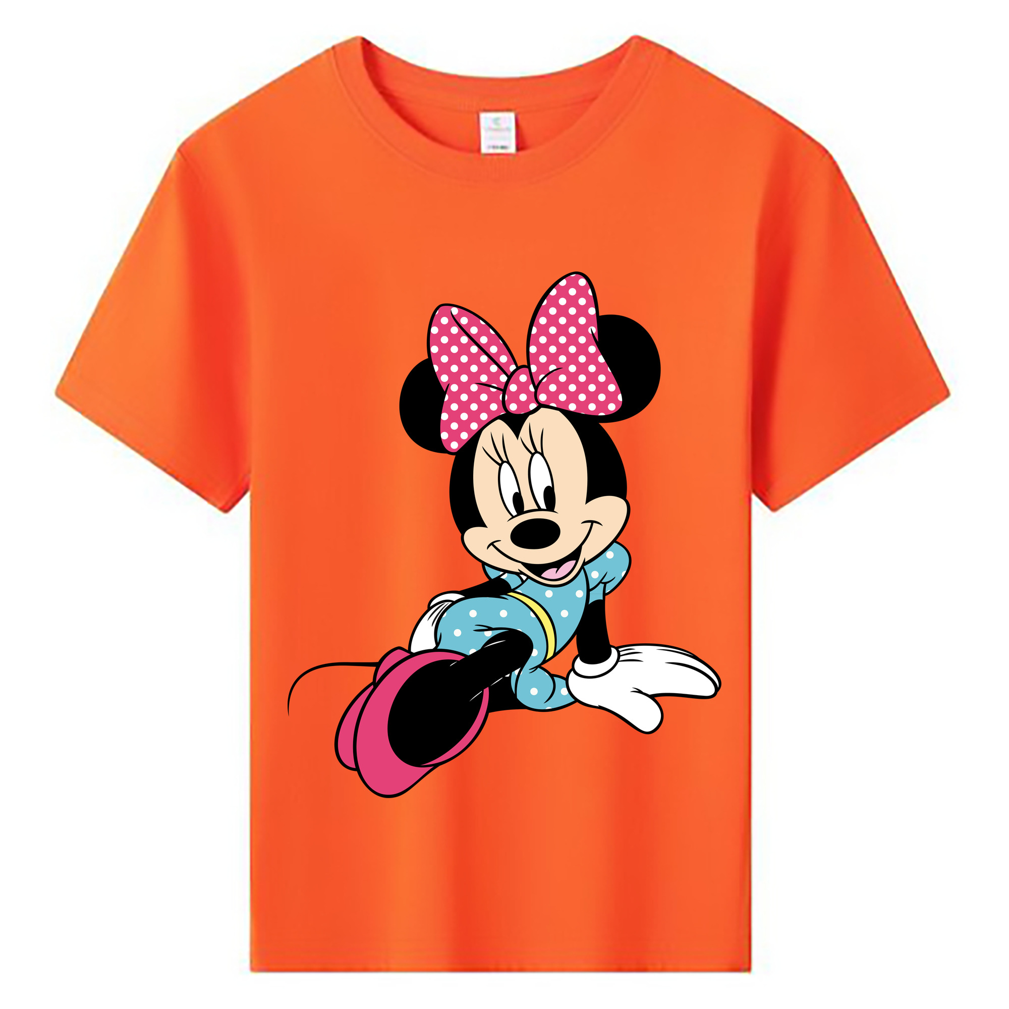 ミッキーマウス Mickey Mouse 綿100％キッズTシャツ（フロントプリント）