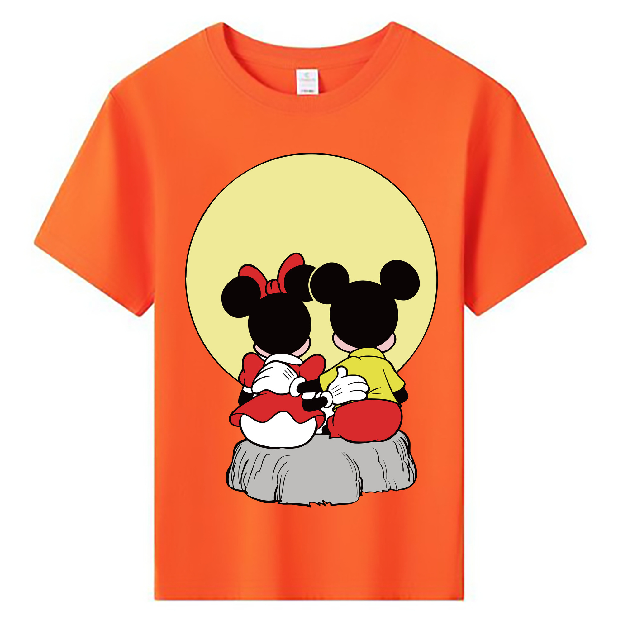 ミッキーマウス Mickey Mouse 綿100％キッズTシャツ（フロントプリント）