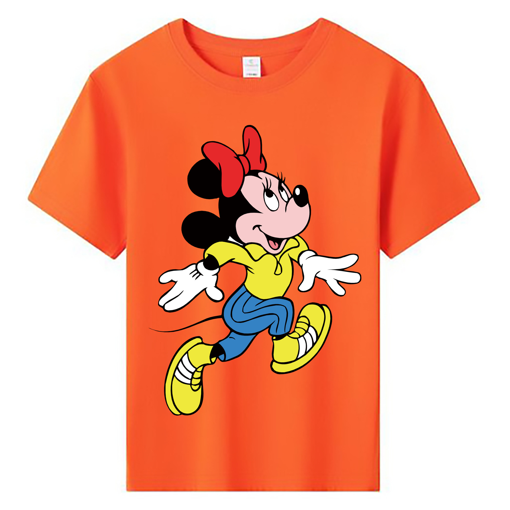 ミッキーマウス Mickey Mouse 綿100％キッズTシャツ（フロントプリント）
