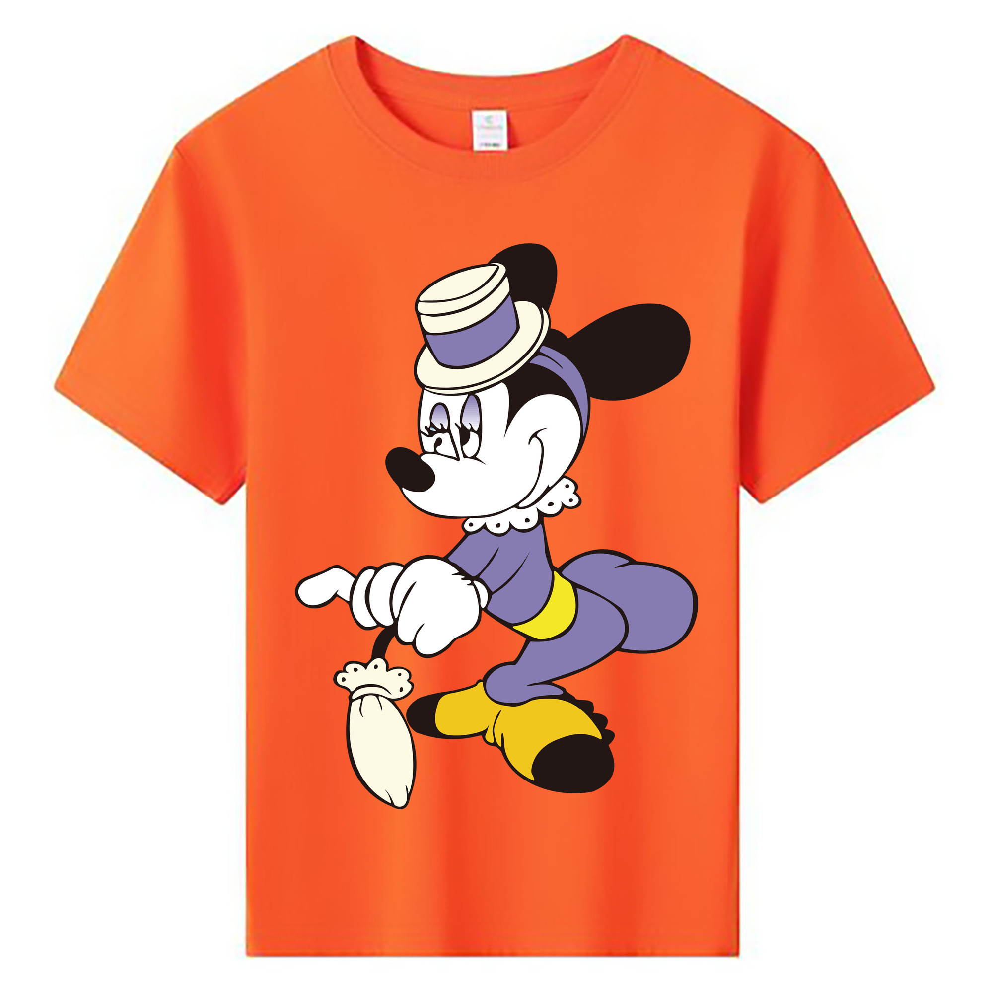 ミッキーマウス Mickey Mouse 綿100％キッズTシャツ（フロントプリント）