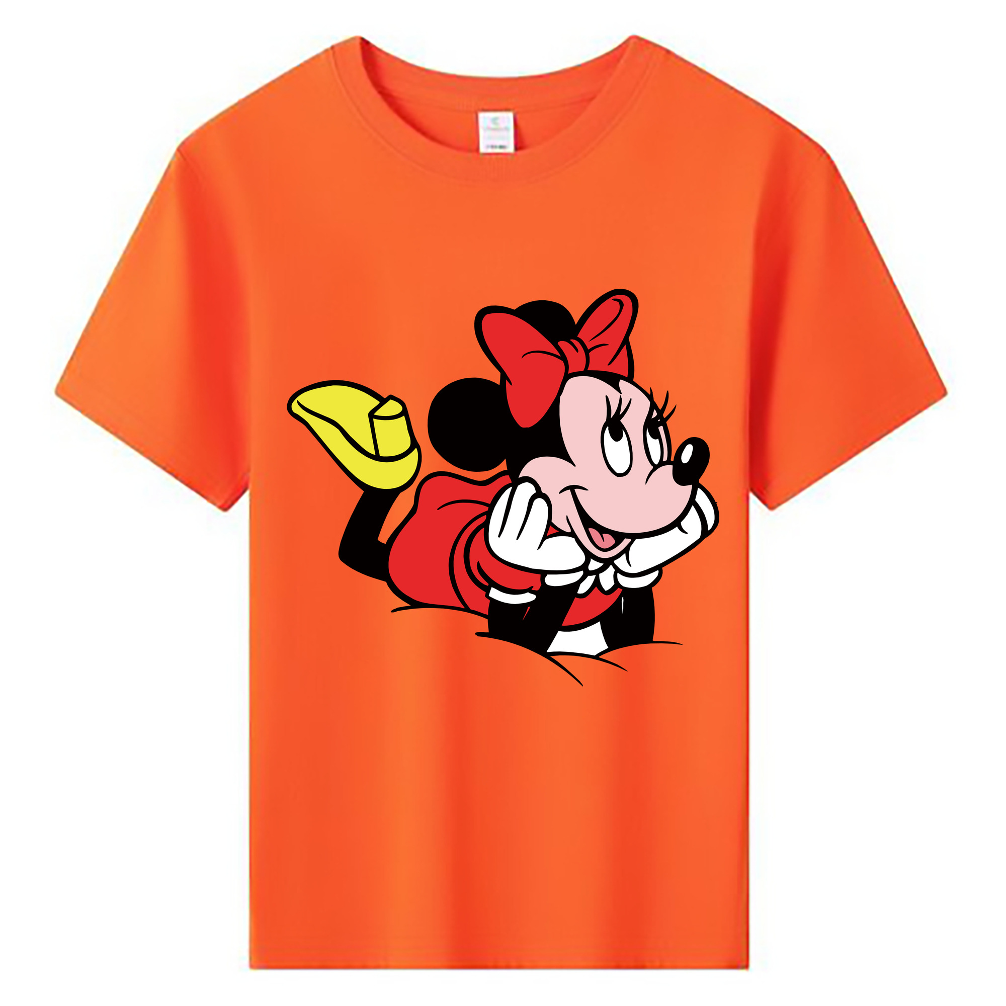 ミッキーマウス Mickey Mouse 綿100％キッズTシャツ（フロントプリント）