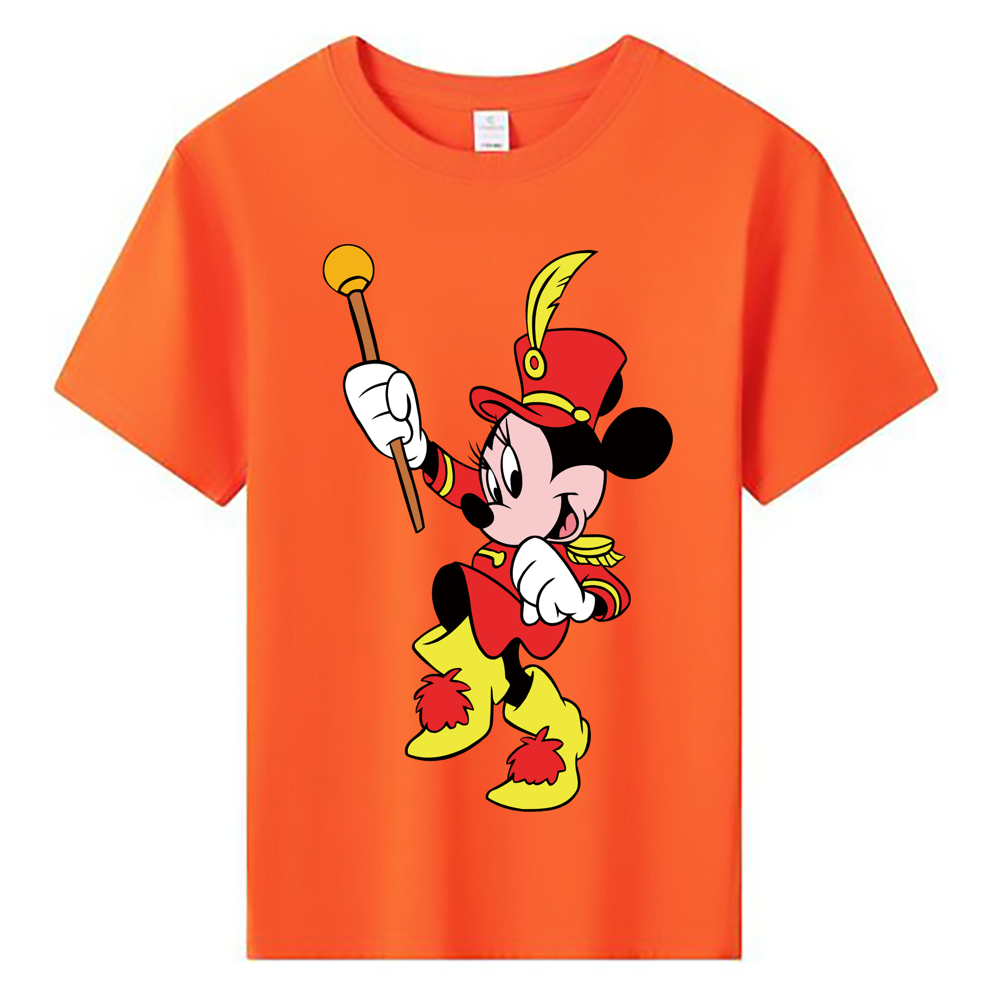 ミッキーマウス Mickey Mouse 綿100％キッズTシャツ（フロントプリント）