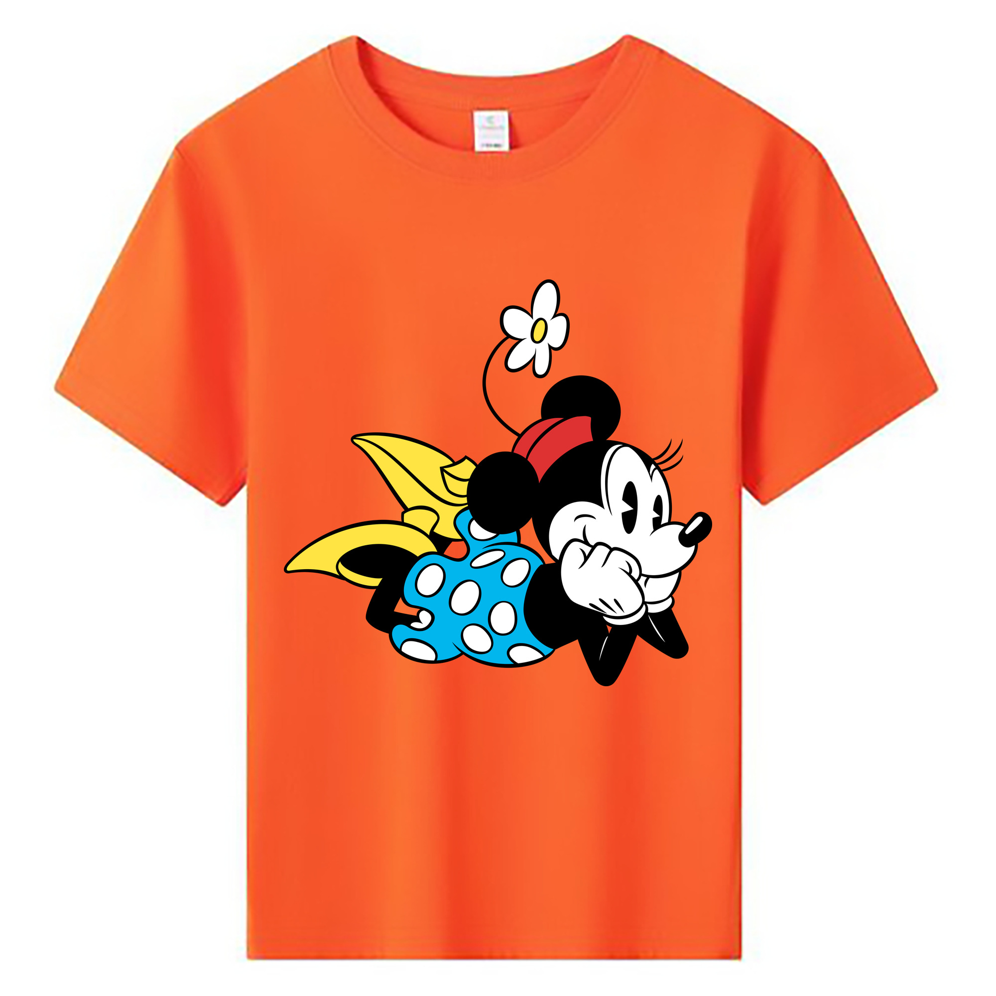 ミッキーマウス Mickey Mouse 綿100％キッズTシャツ（フロントプリント）