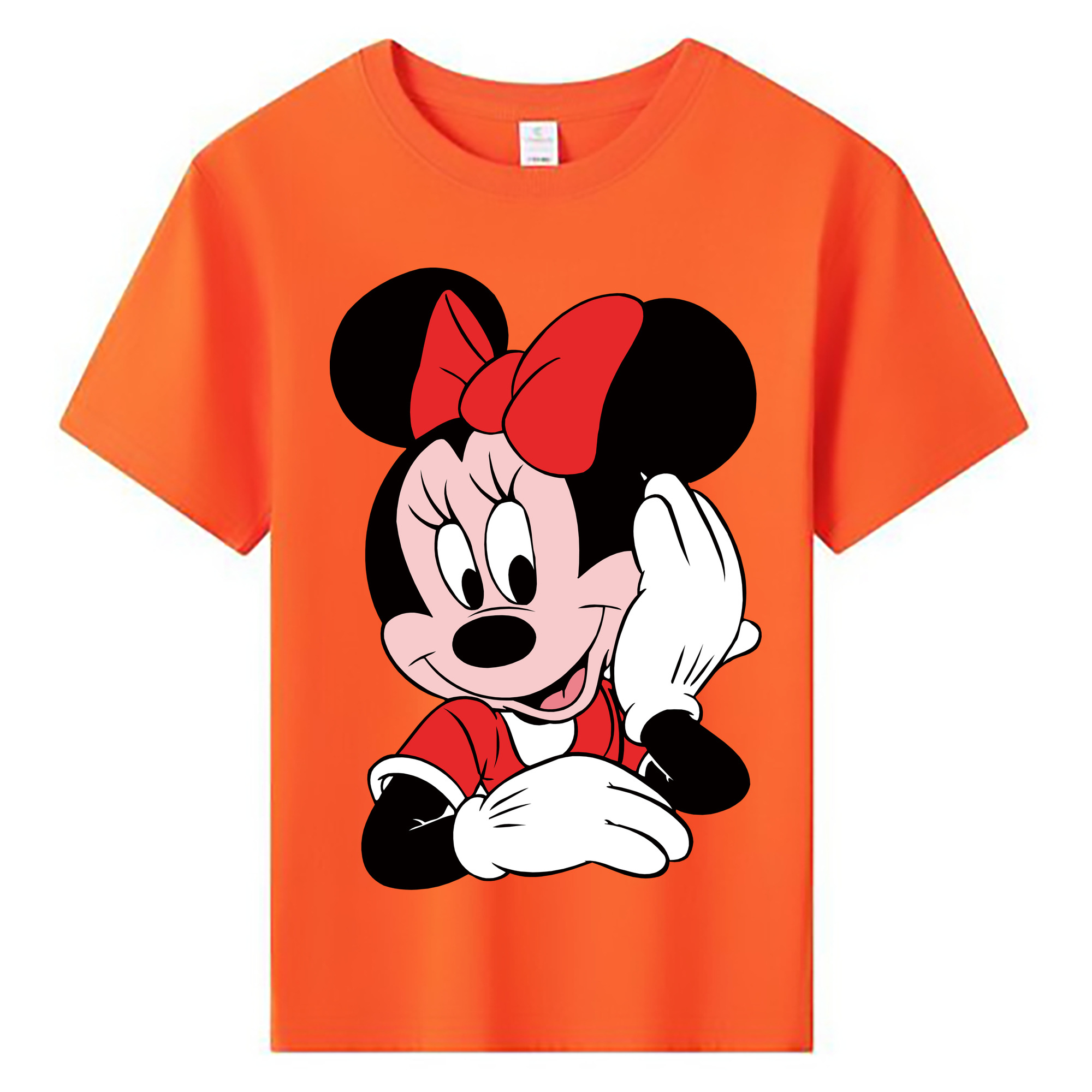 ミッキーマウス Mickey Mouse 綿100％キッズTシャツ（フロントプリント）
