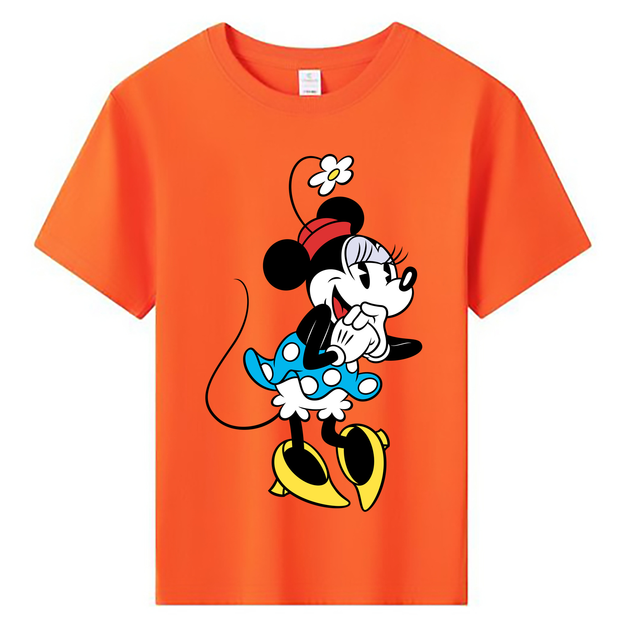 ミッキーマウス Mickey Mouse 綿100％キッズTシャツ（フロントプリント）