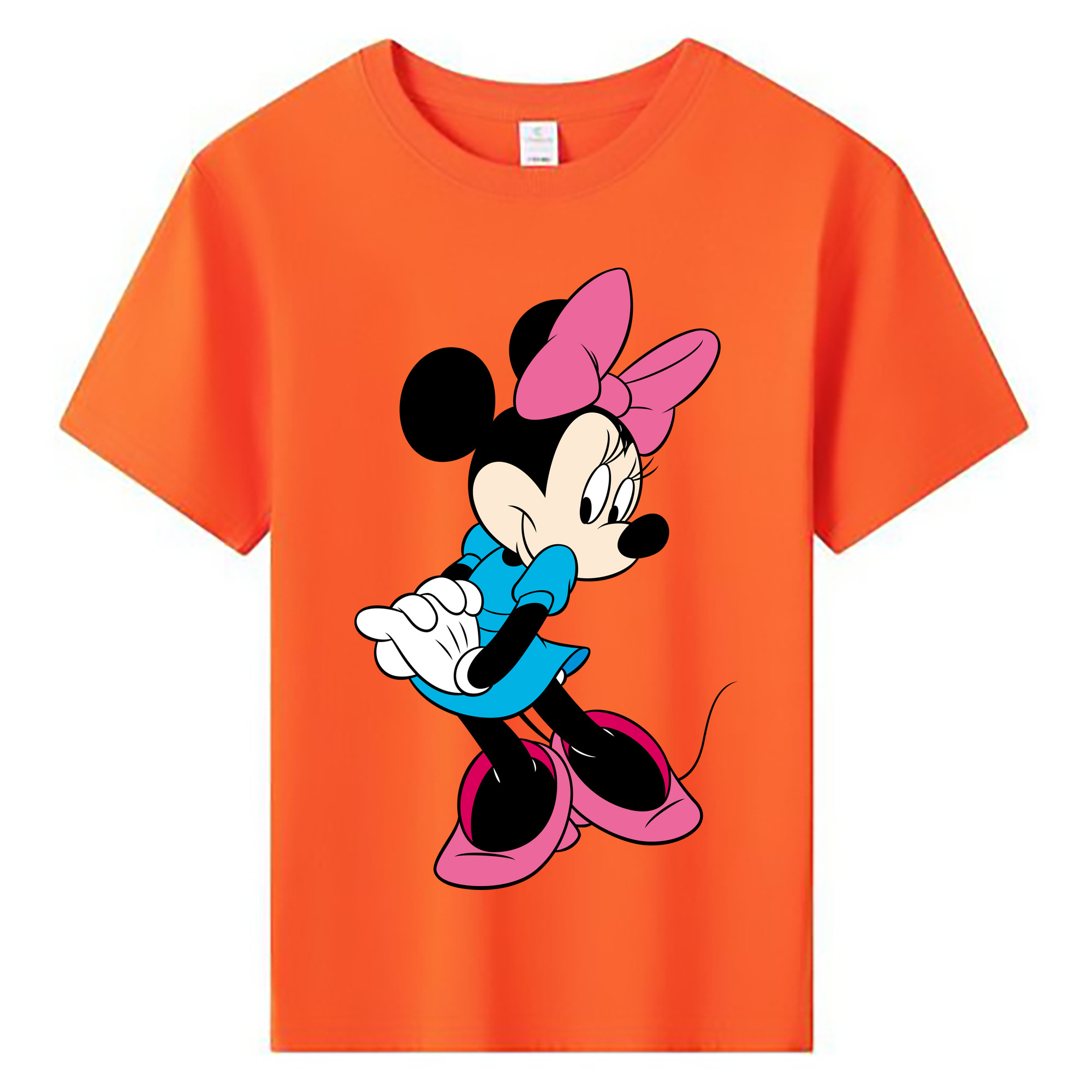 ミッキーマウス Mickey Mouse 綿100％キッズTシャツ（フロントプリント）