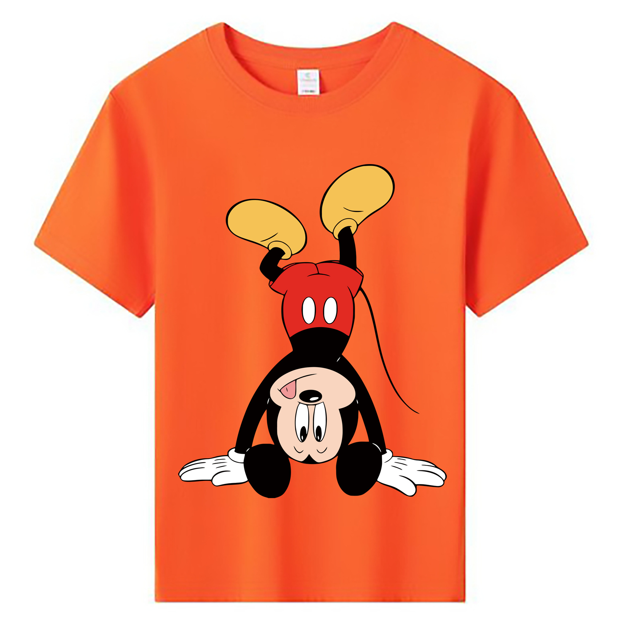 ミッキーマウス Mickey Mouse 綿100％キッズTシャツ（フロントプリント）
