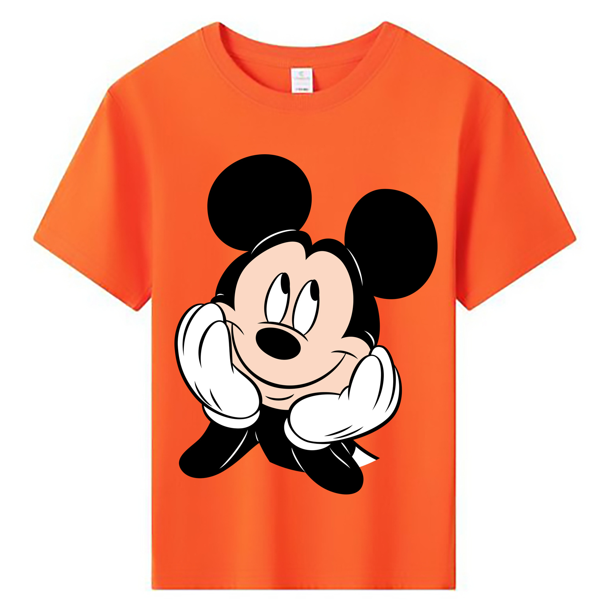 ミッキーマウス Mickey Mouse 綿100％キッズTシャツ（フロントプリント）
