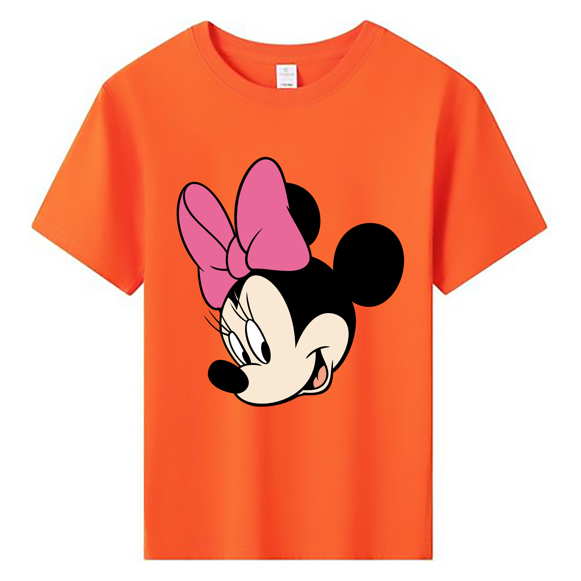 ミッキーマウス Mickey Mouse 綿100％キッズTシャツ（フロントプリント）