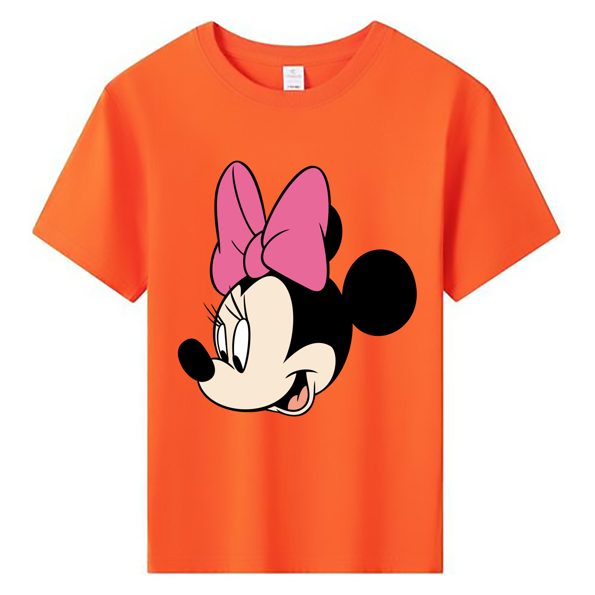 ミッキーマウス Mickey Mouse 綿100％キッズTシャツ（フロントプリント）