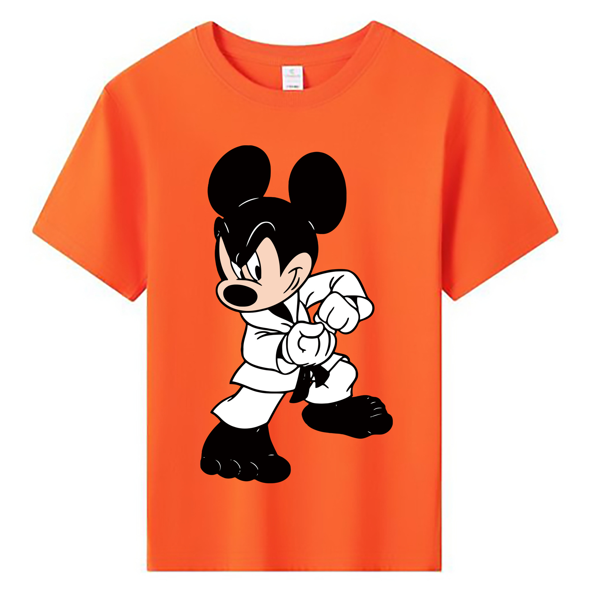 ミッキーマウス Mickey Mouse 綿100％キッズTシャツ（フロントプリント）