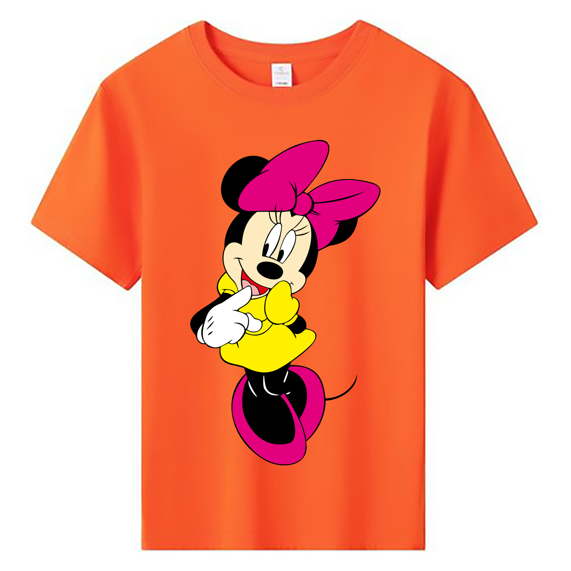 ミッキーマウス Mickey Mouse 綿100％キッズTシャツ（フロントプリント）
