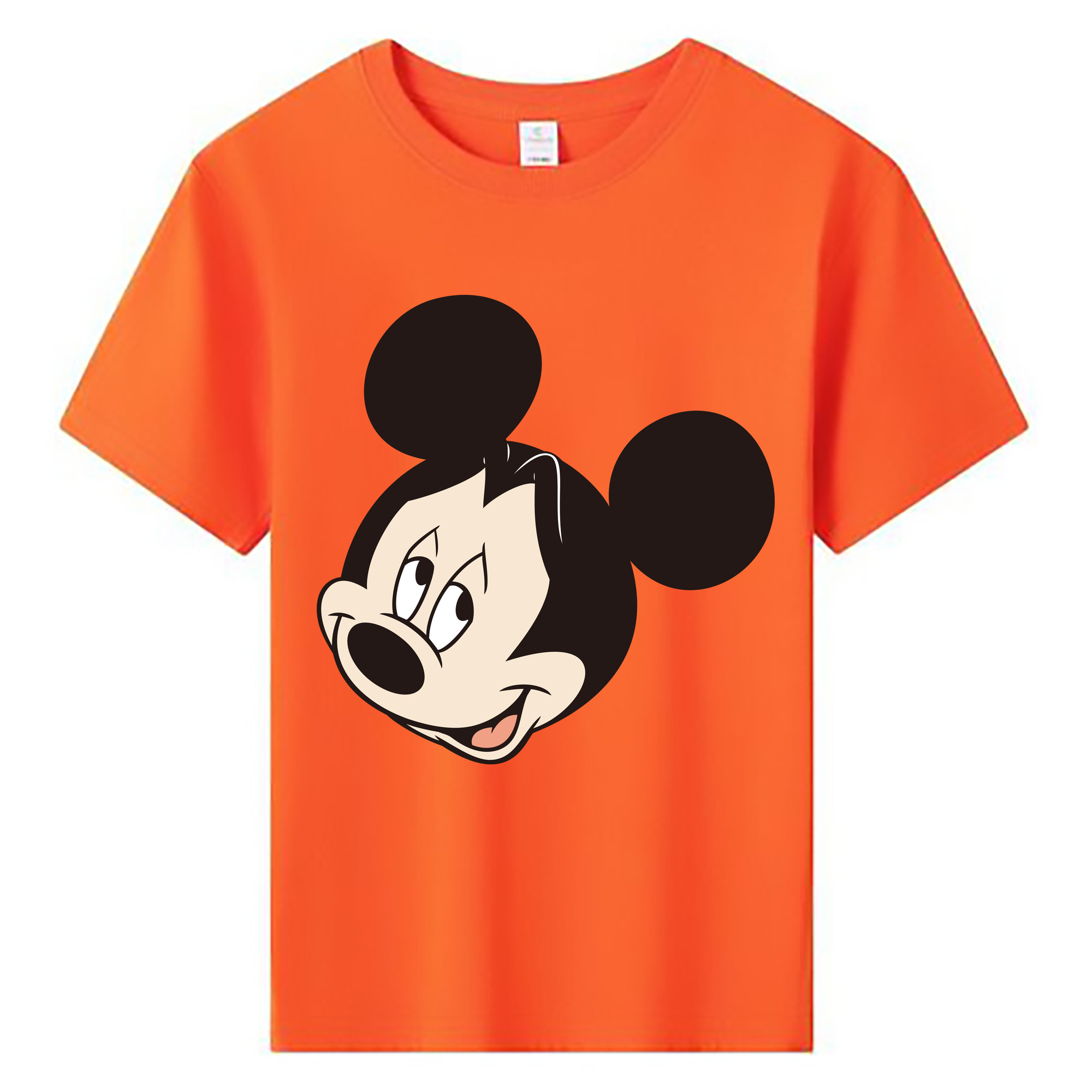 ミッキーマウス Mickey Mouse 綿100％キッズTシャツ（フロントプリント）