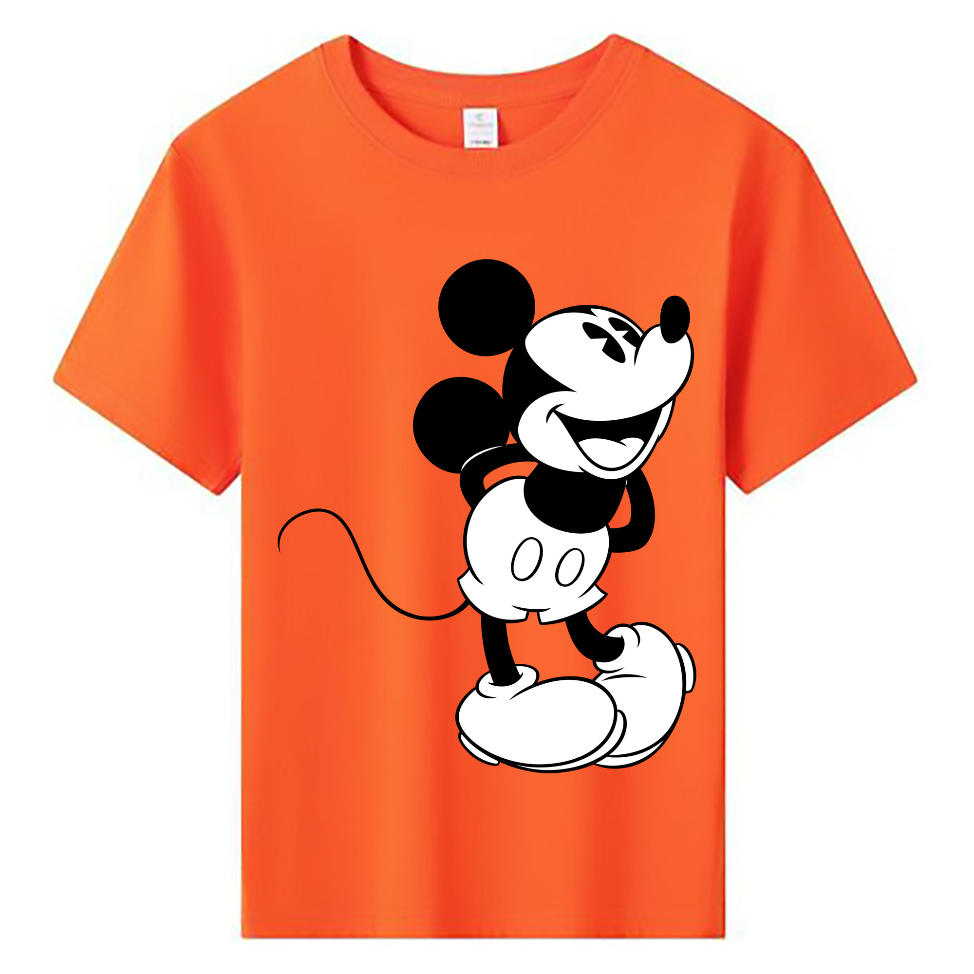 ミッキーマウス Mickey Mouse 綿100％キッズTシャツ（フロントプリント）