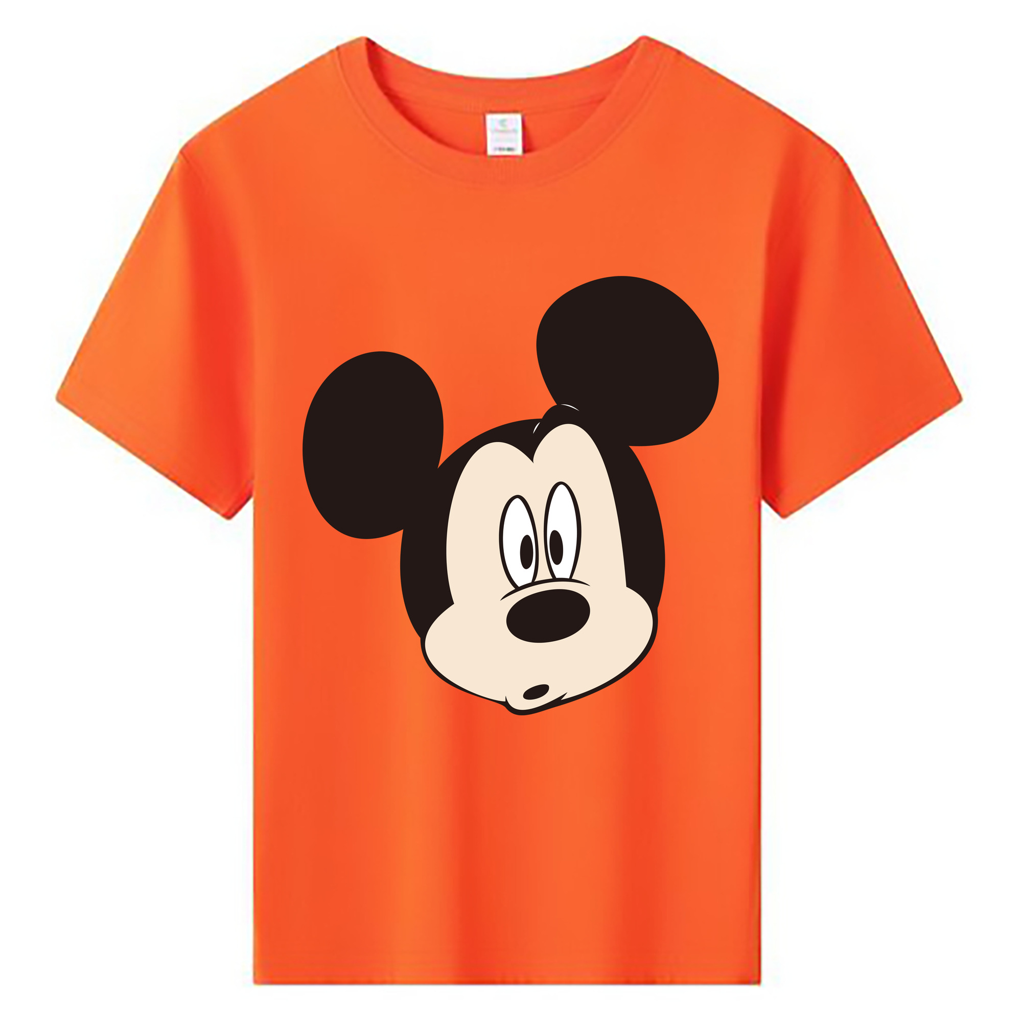 ミッキーマウス Mickey Mouse 綿100％キッズTシャツ（フロントプリント）