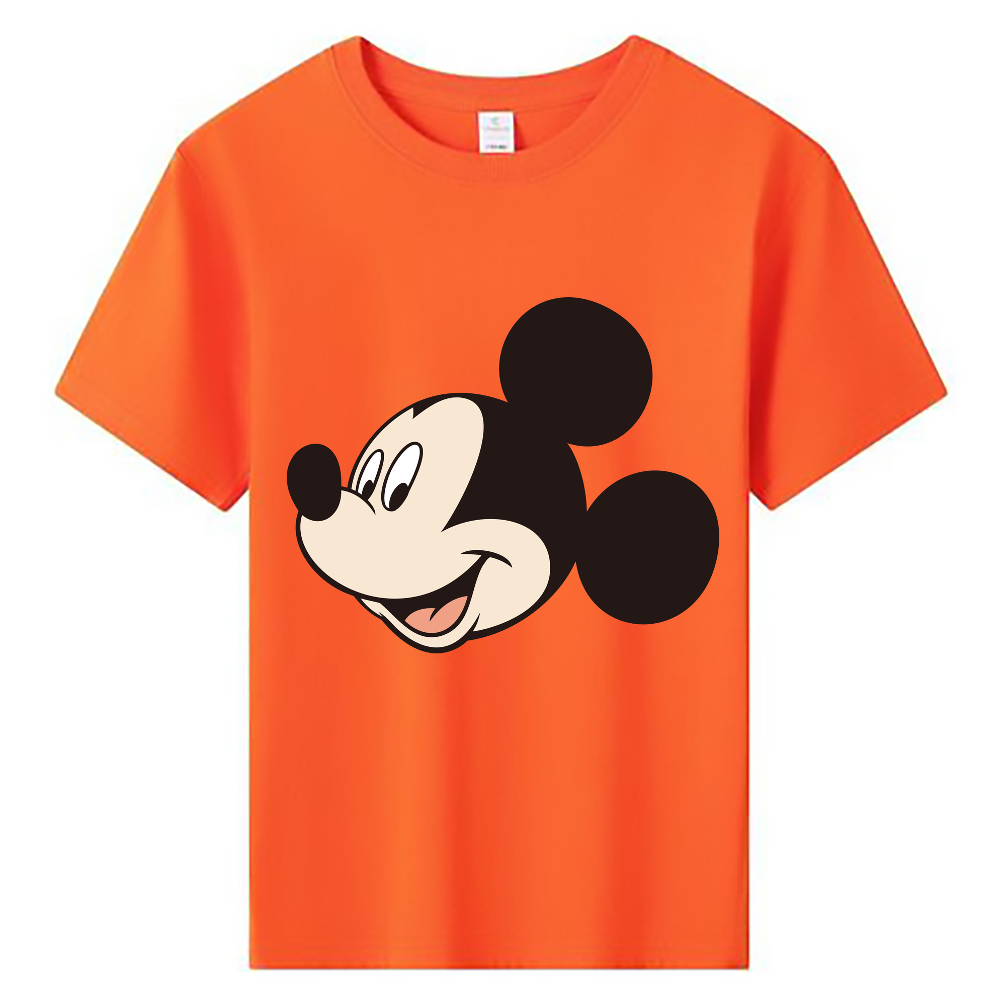 ミッキーマウス Mickey Mouse 綿100％キッズTシャツ（フロントプリント）