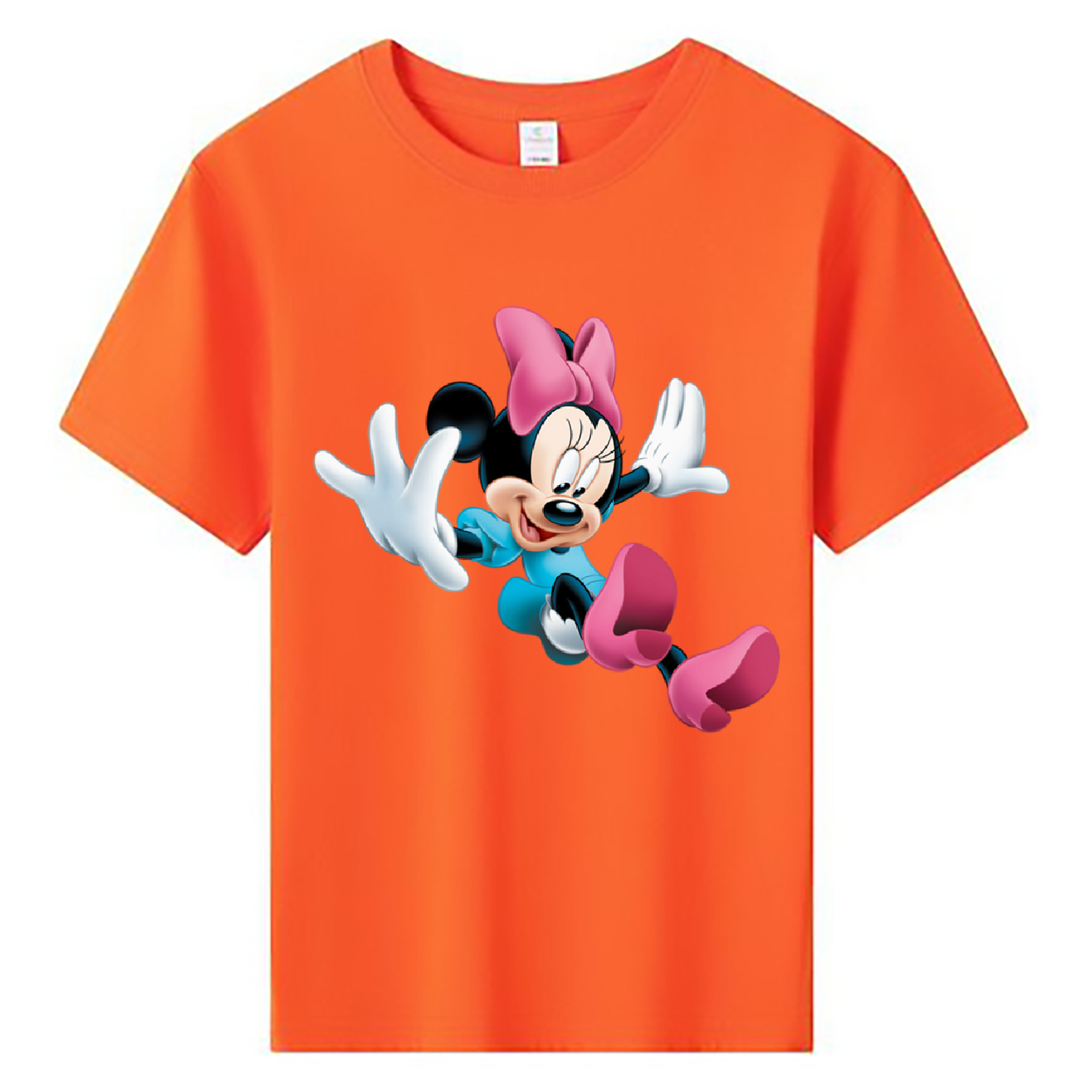 ミッキーマウス Mickey Mouse 綿100％キッズTシャツ（フロントプリント）