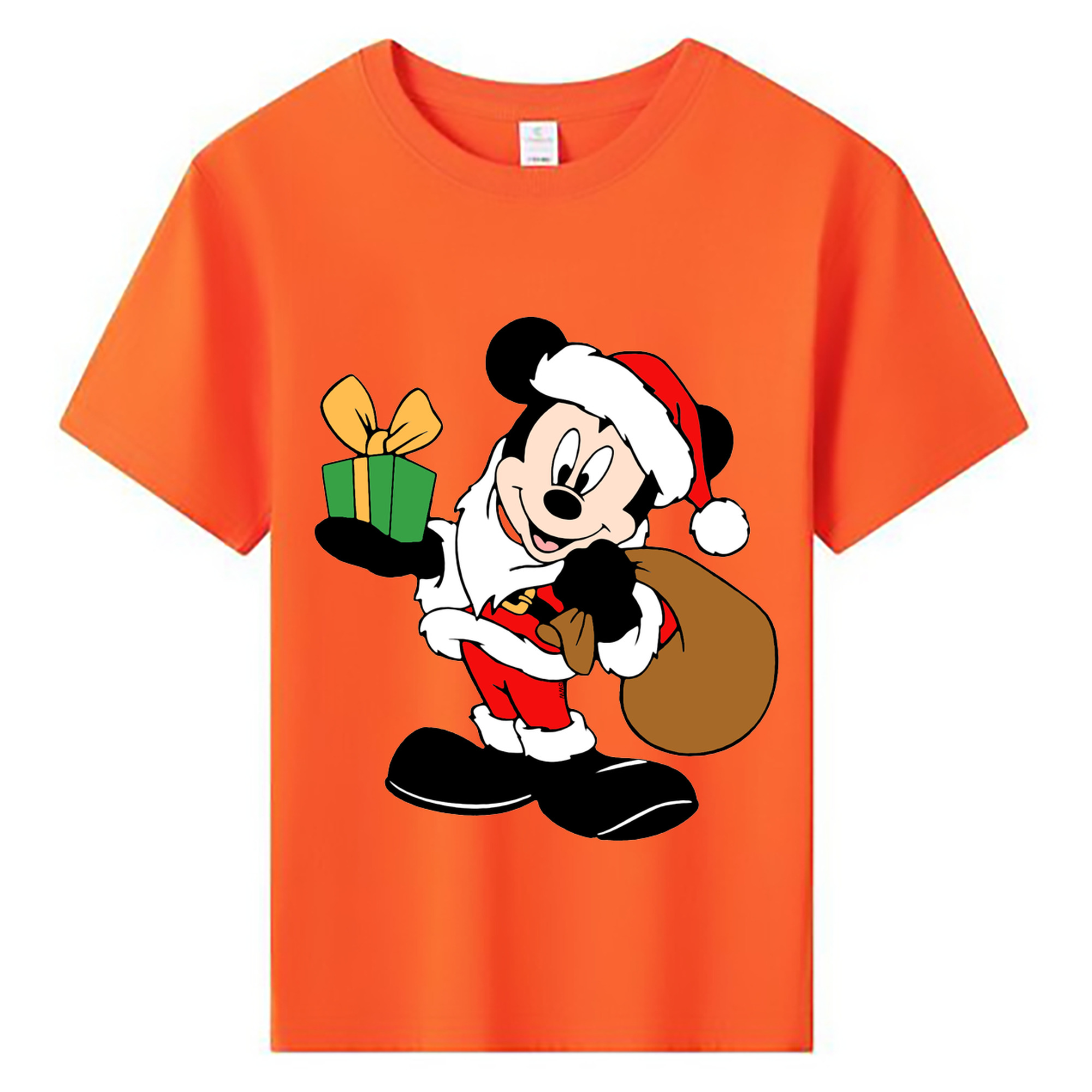 ミッキーマウス Mickey Mouse 綿100％キッズTシャツ（フロントプリント）