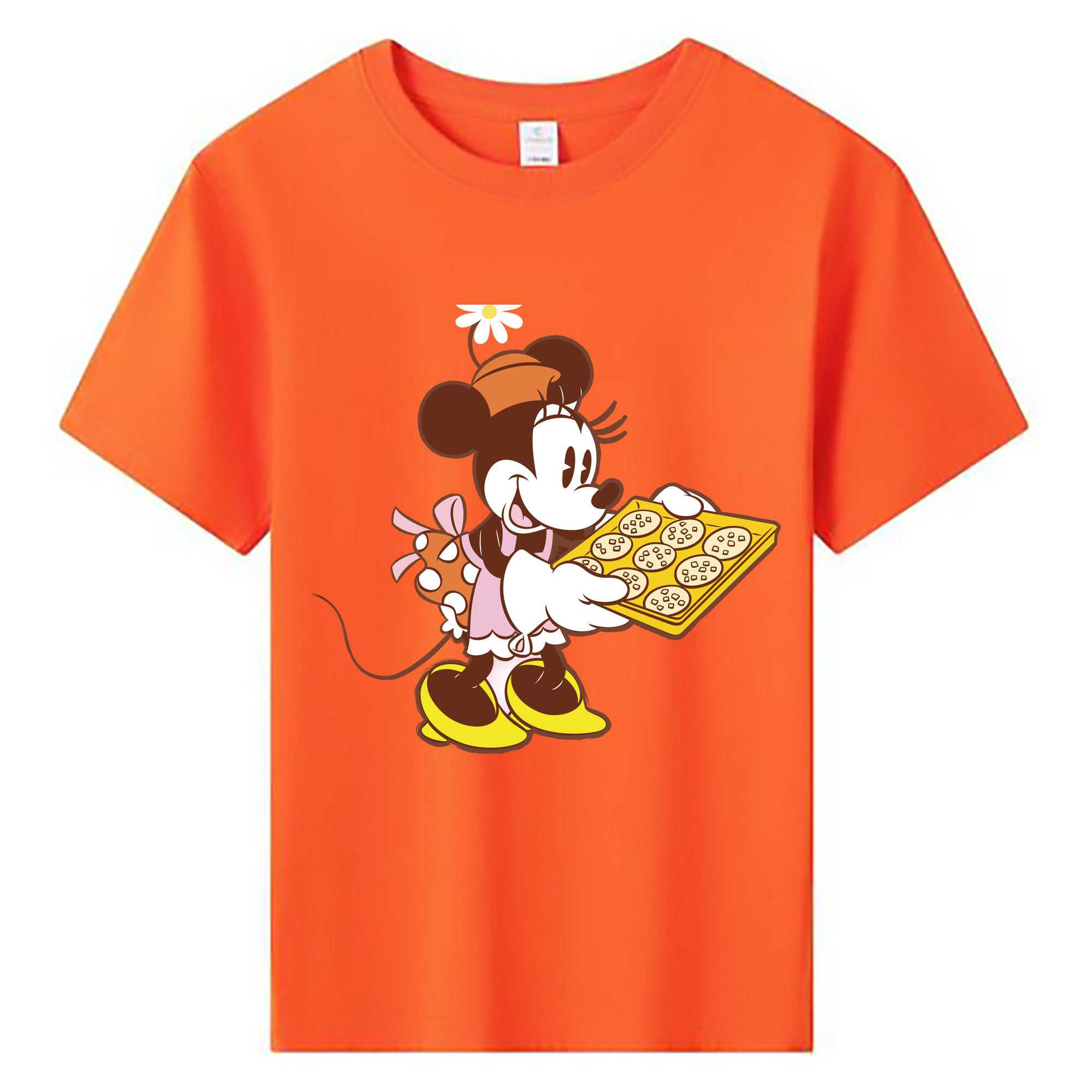 ミッキーマウス Mickey Mouse 綿100％キッズTシャツ（フロントプリント）