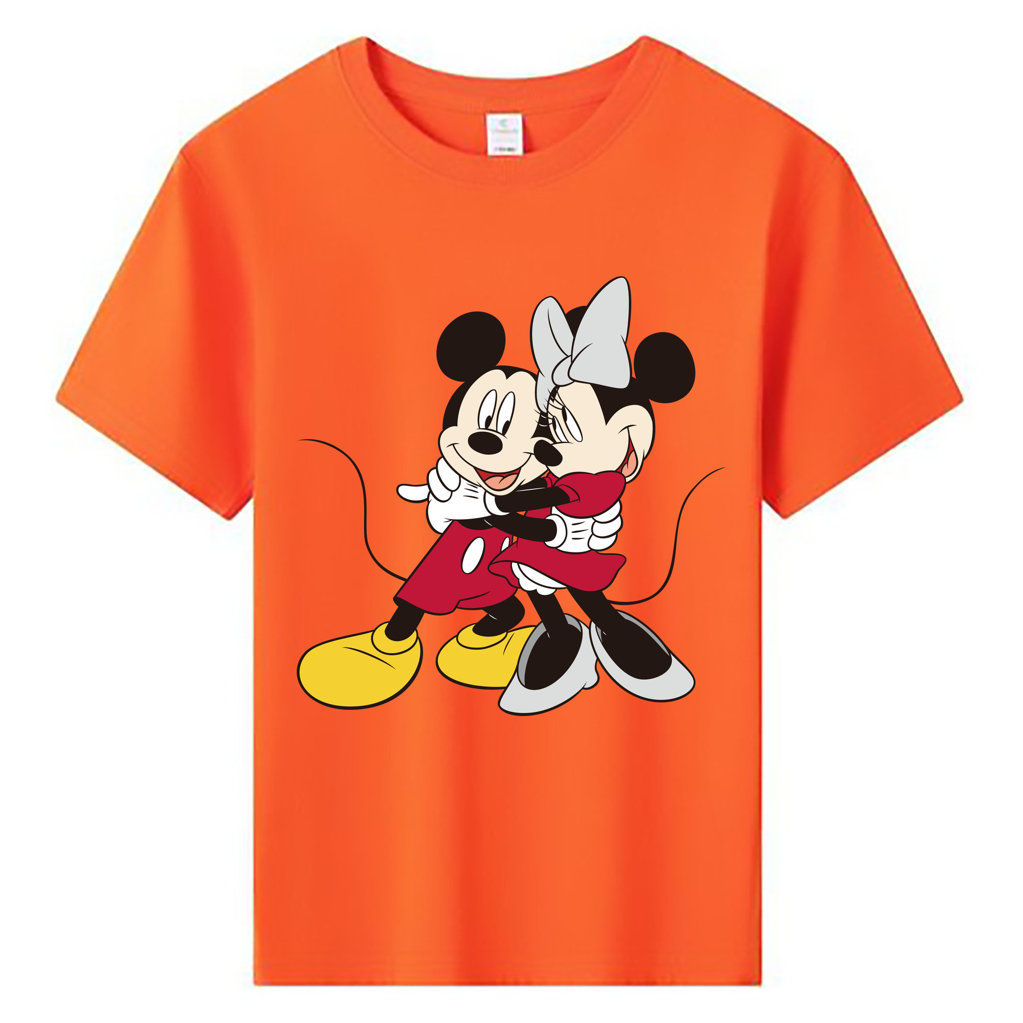 ミッキーマウス Mickey Mouse 綿100％キッズTシャツ（フロントプリント）