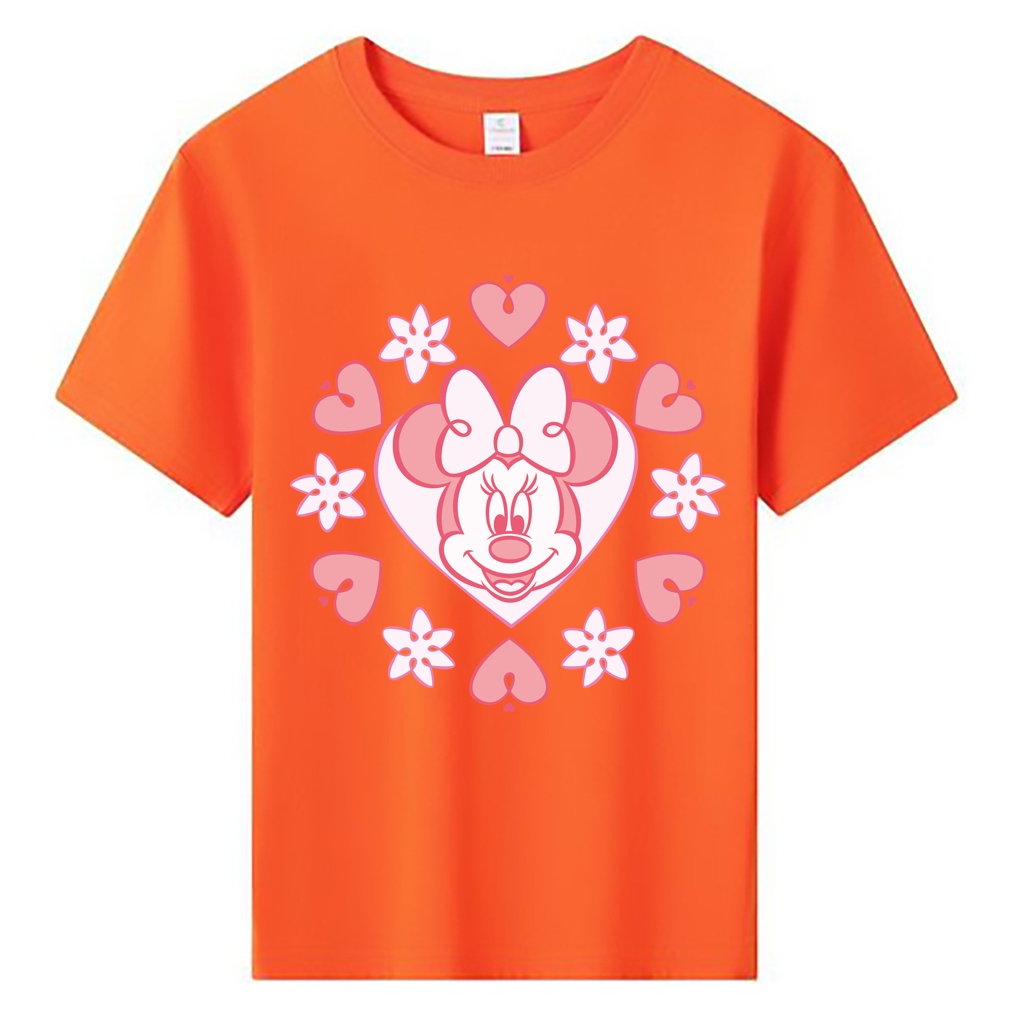 ミッキーマウス Mickey Mouse 綿100％キッズTシャツ（フロントプリント）