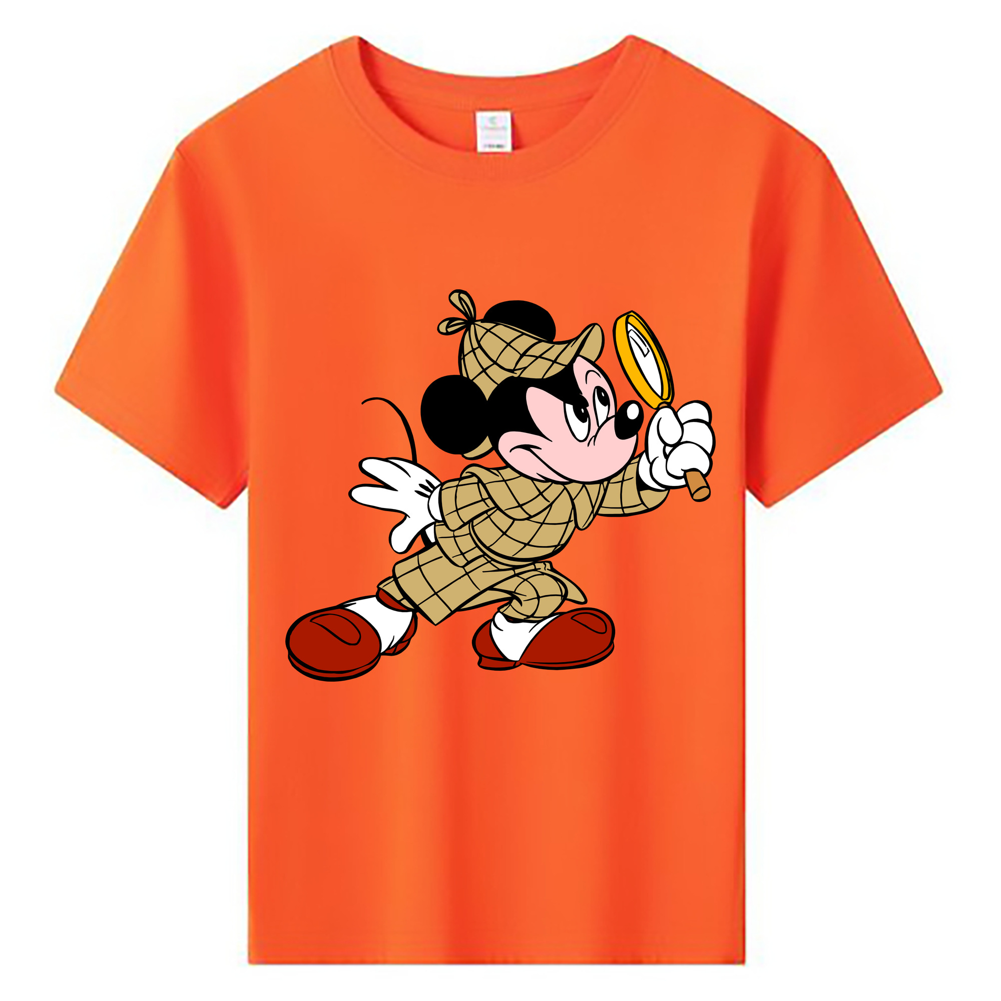 ミッキーマウス Mickey Mouse 綿100％キッズTシャツ（フロントプリント）