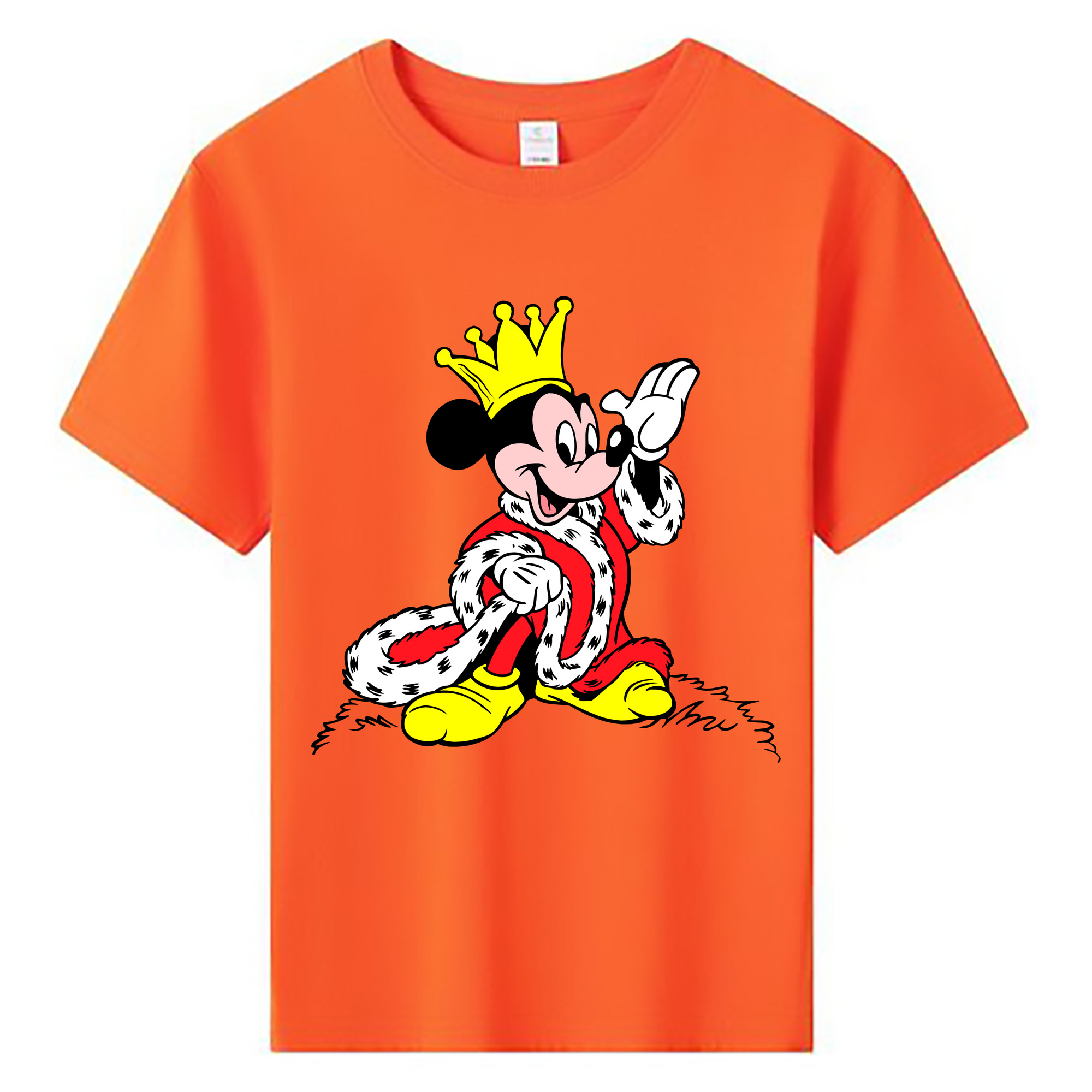 ミッキーマウス Mickey Mouse 綿100％キッズTシャツ（フロントプリント）