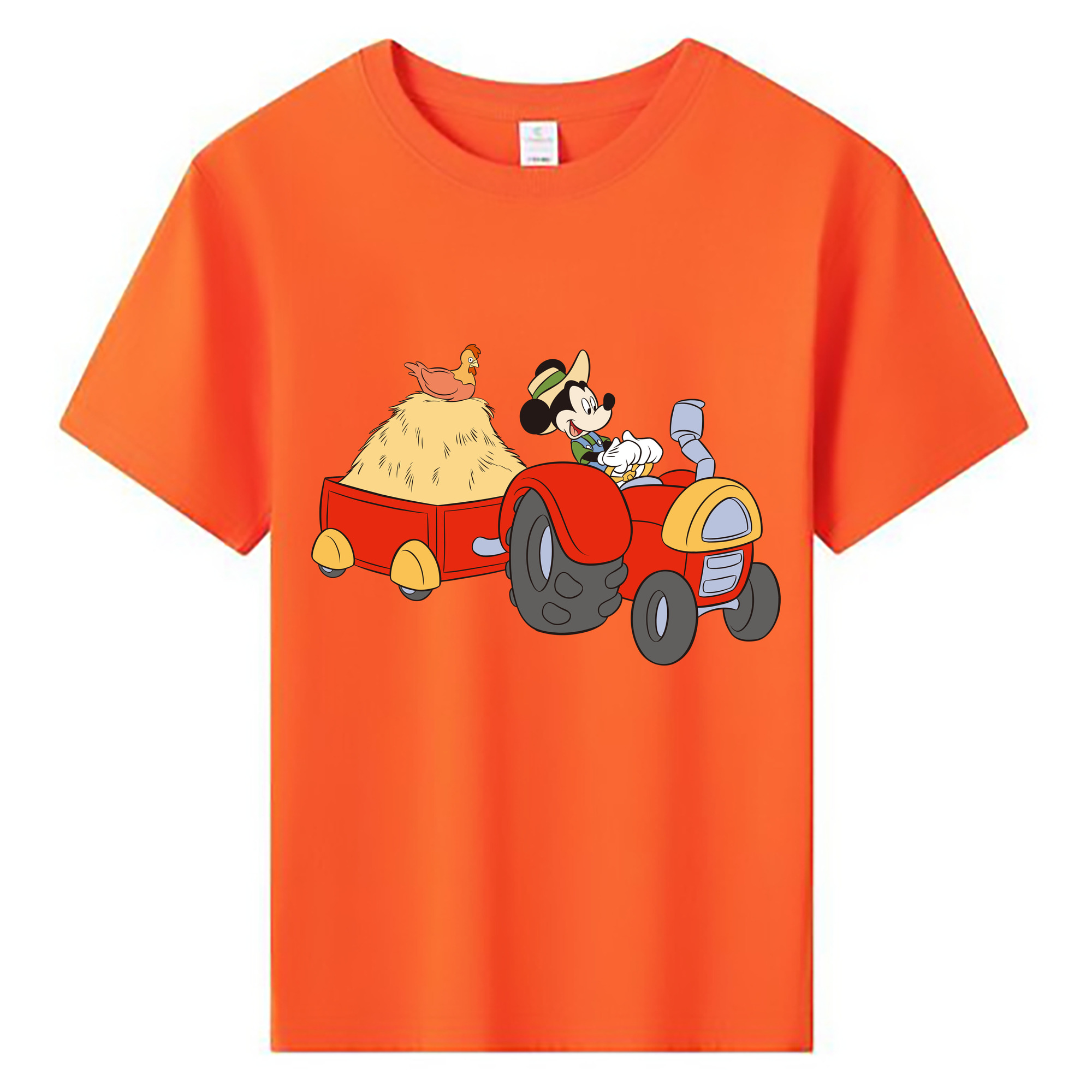 ミッキーマウス Mickey Mouse 綿100％キッズTシャツ（フロントプリント）