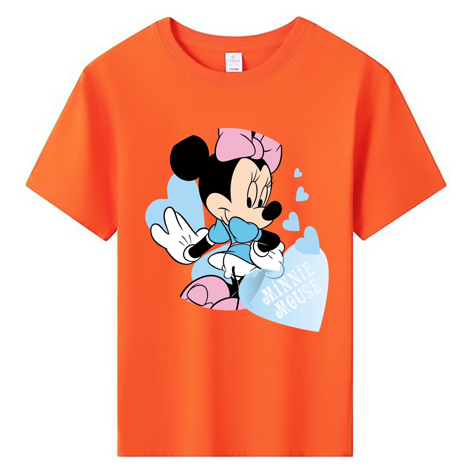 ミッキーマウス Mickey Mouse 綿100％キッズTシャツ（フロントプリント）