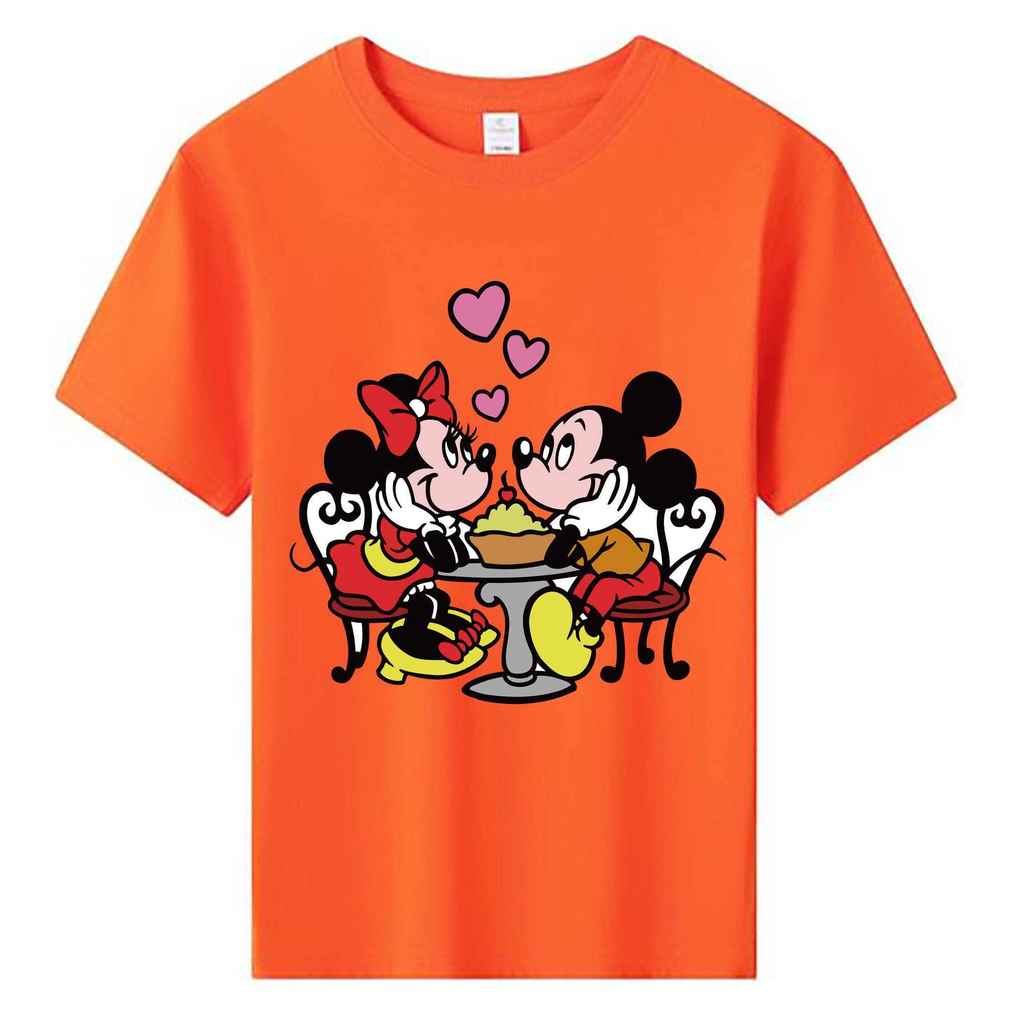 ミッキーマウス Mickey Mouse 綿100％キッズTシャツ（フロントプリント）