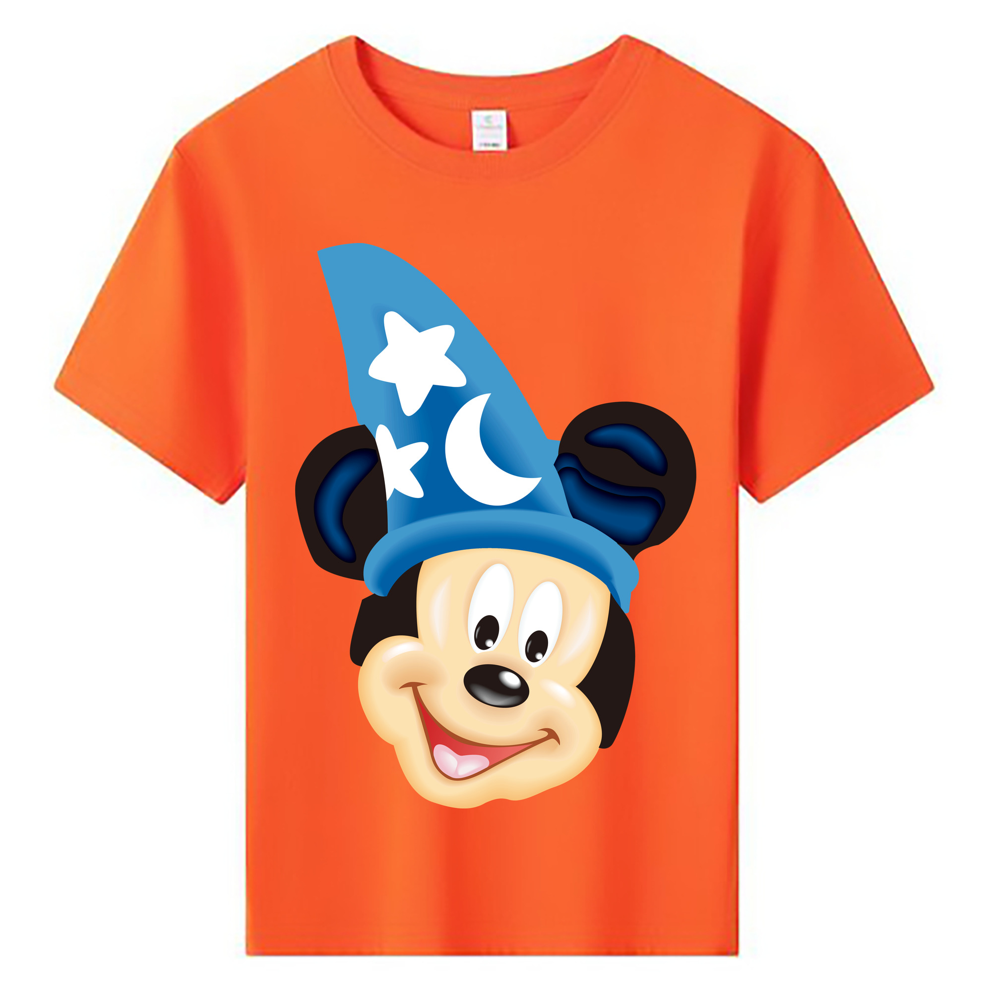 ミッキーマウス Mickey Mouse 綿100％キッズTシャツ（フロントプリント）