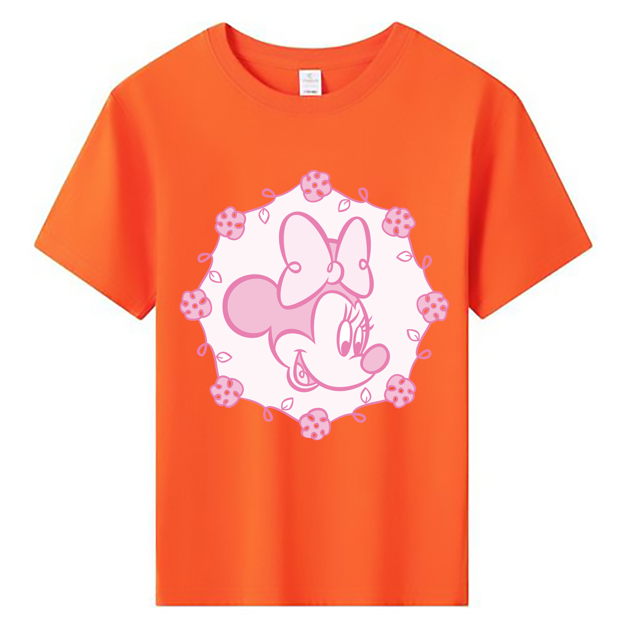 ミッキーマウス Mickey Mouse 綿100％キッズTシャツ（フロントプリント）