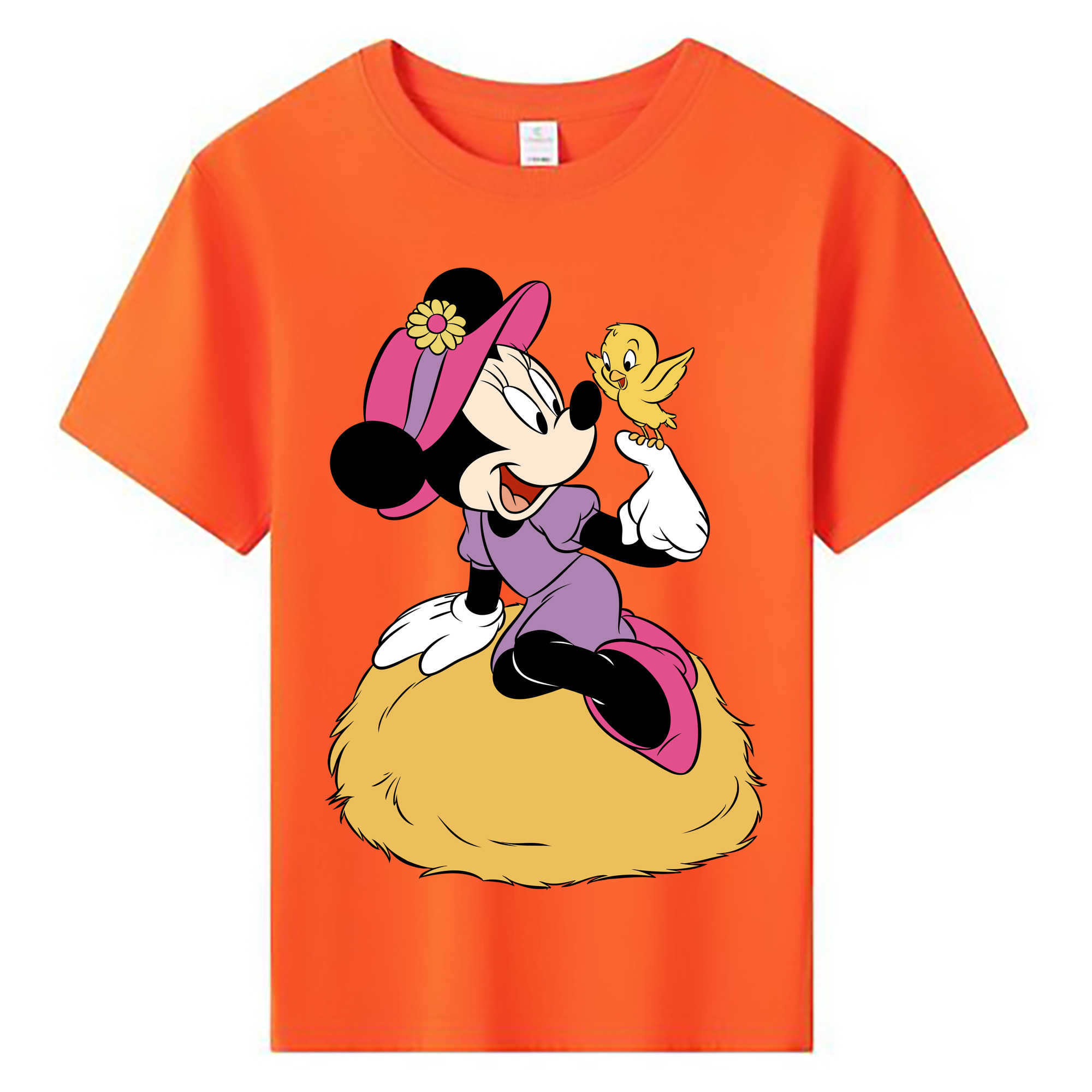 ミッキーマウス Mickey Mouse 綿100％キッズTシャツ（フロントプリント）