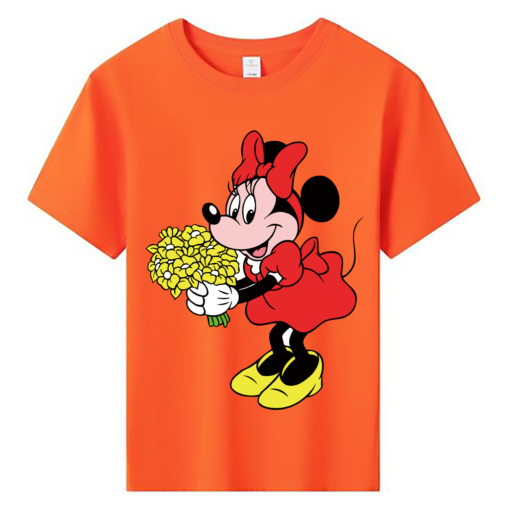 ミッキーマウス Mickey Mouse 綿100％キッズTシャツ（フロントプリント）