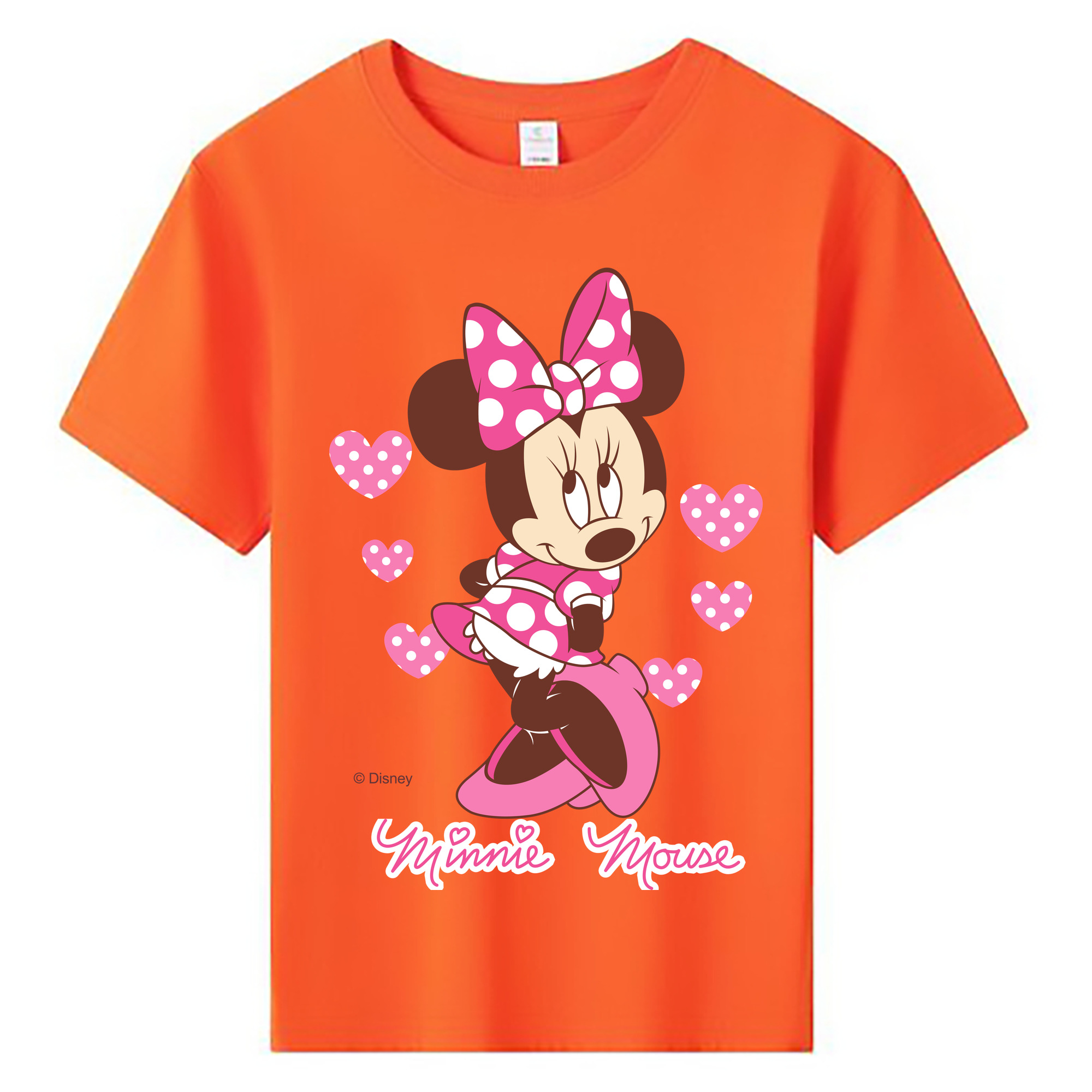 ミッキーマウス Mickey Mouse 綿100％キッズTシャツ（フロントプリント）