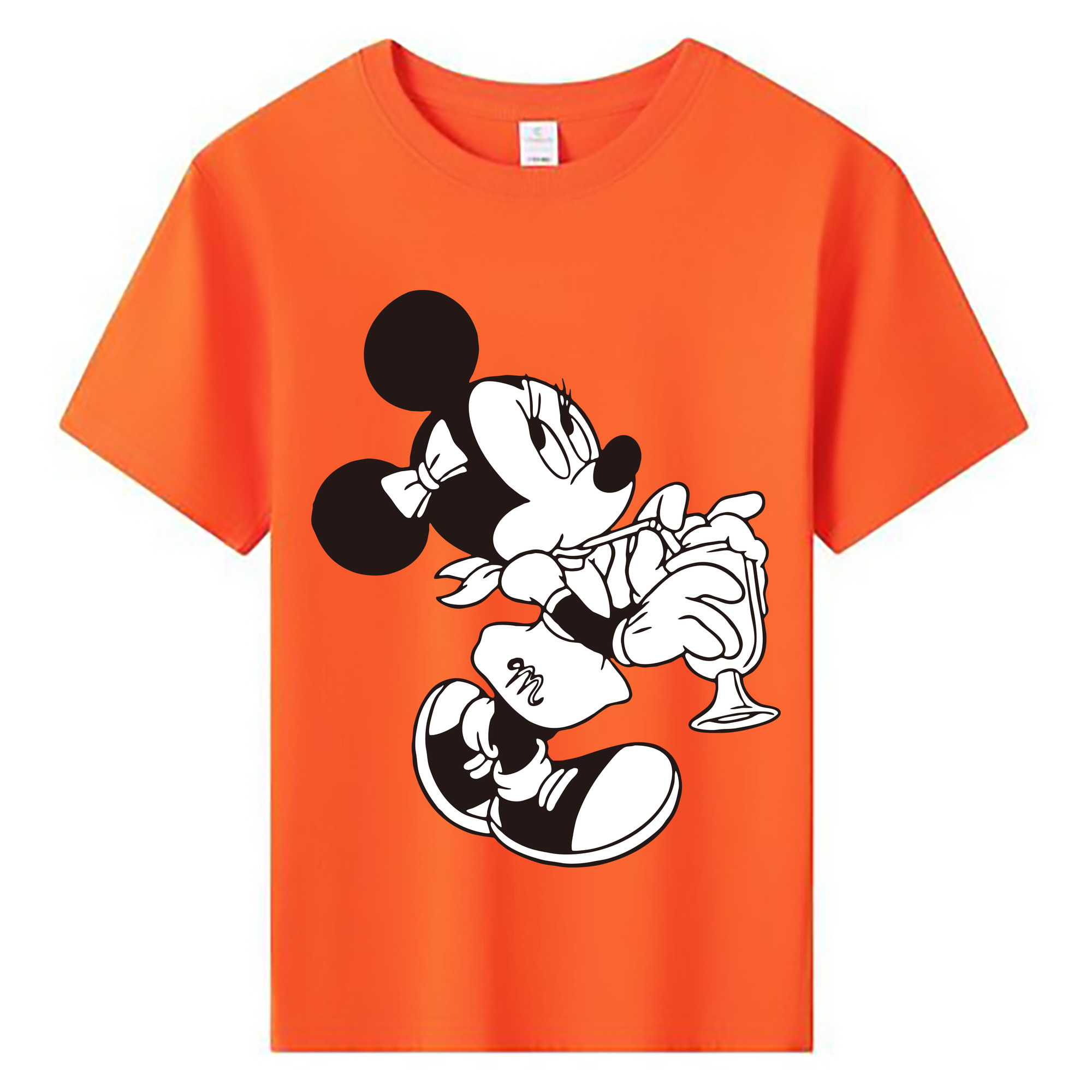 ミッキーマウス Mickey Mouse 綿100％キッズTシャツ（フロントプリント）