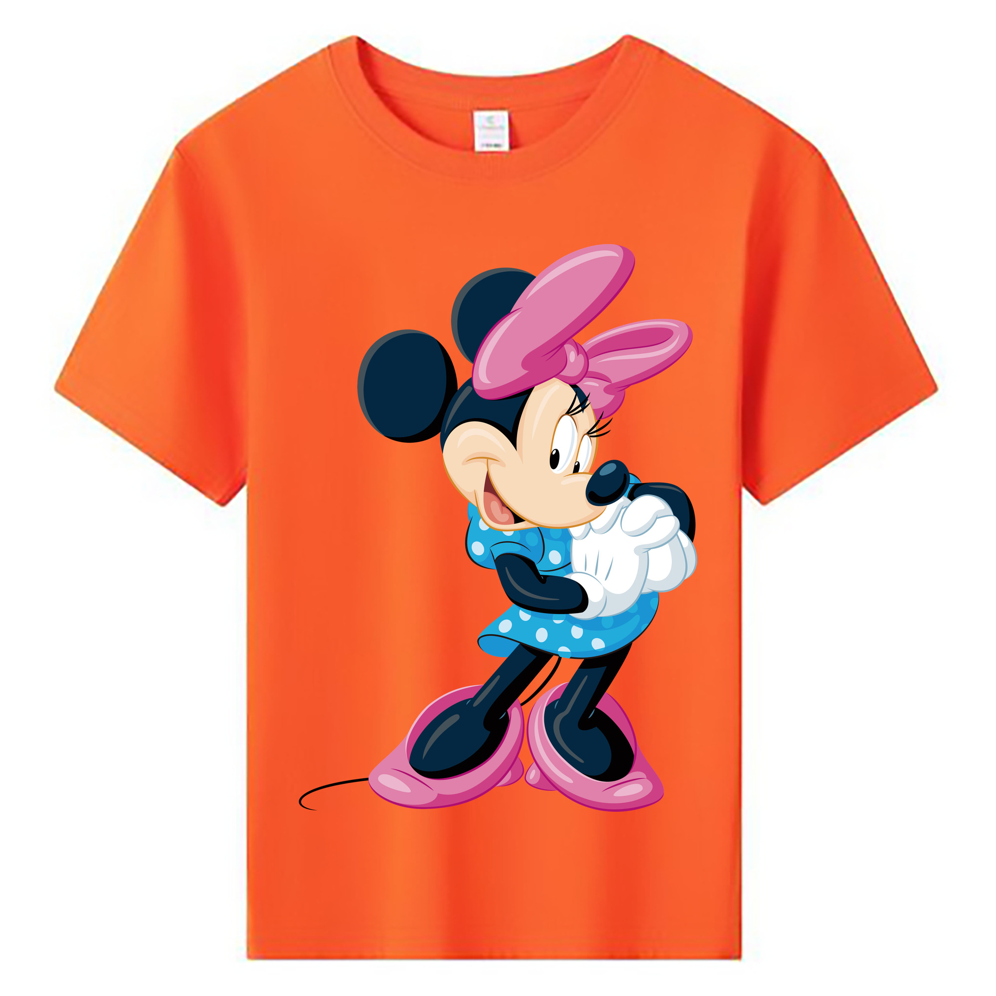 ミッキーマウス Mickey Mouse 綿100％キッズTシャツ（フロントプリント）