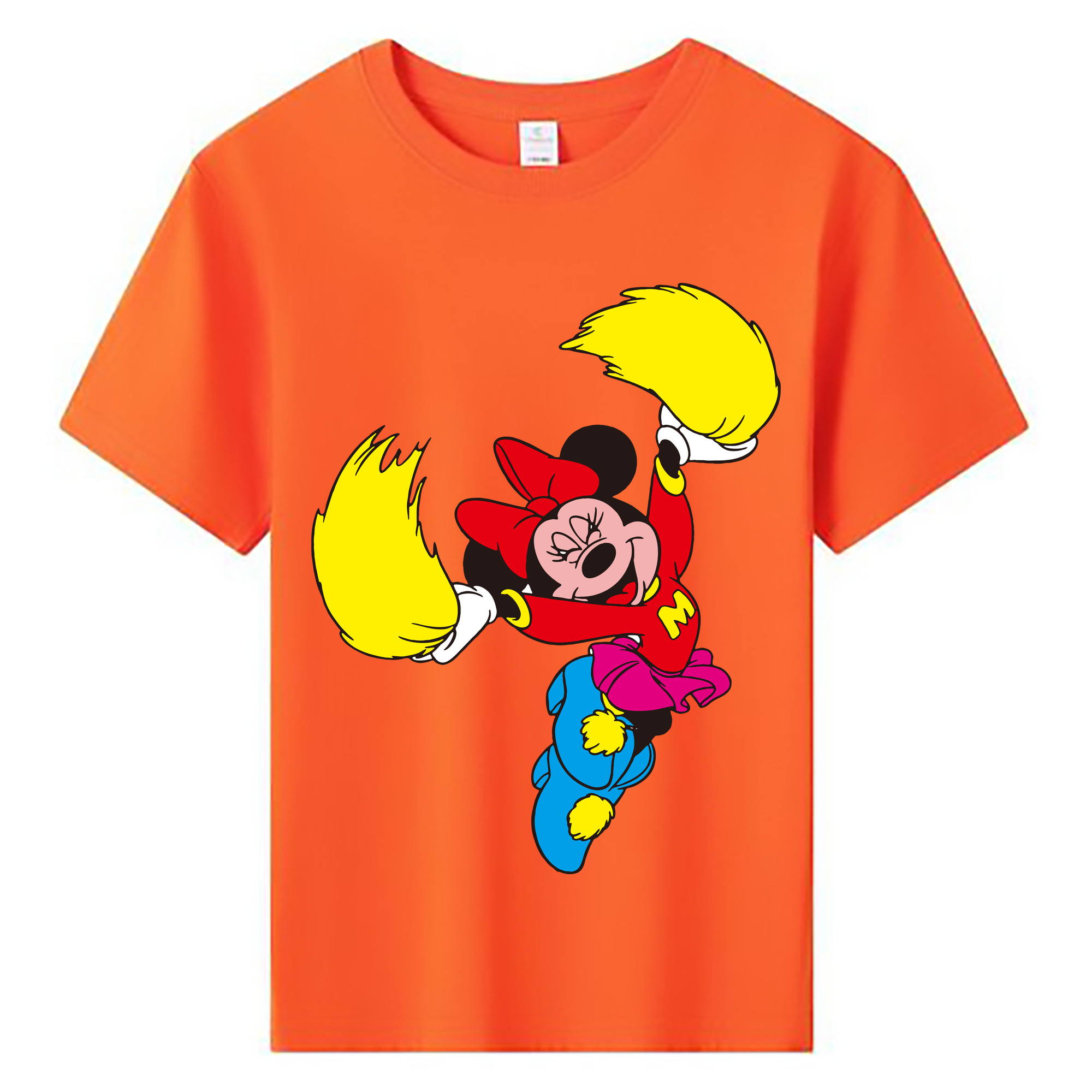 ミッキーマウス Mickey Mouse 綿100％キッズTシャツ（フロントプリント）