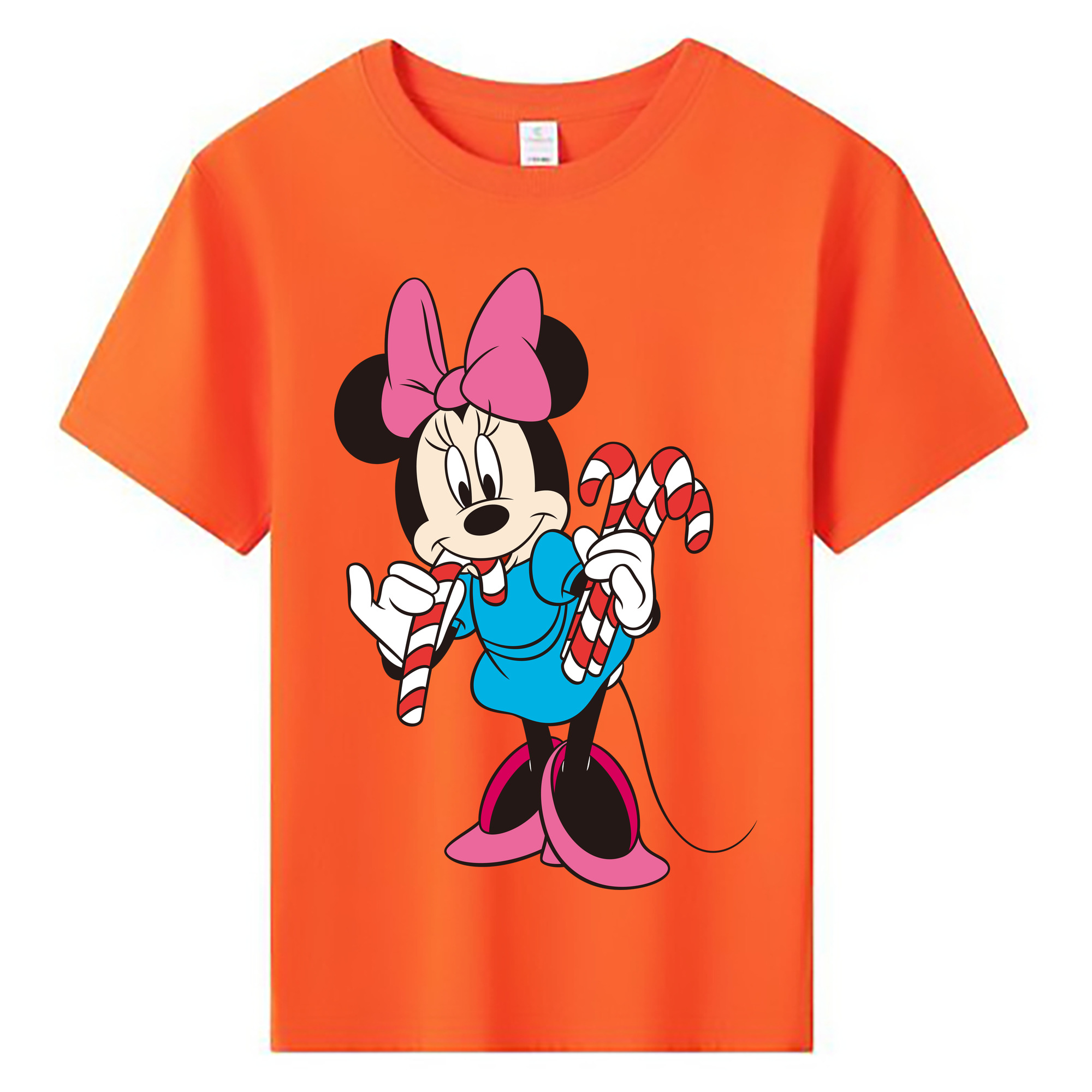 ミッキーマウス Mickey Mouse 綿100％キッズTシャツ（フロントプリント）