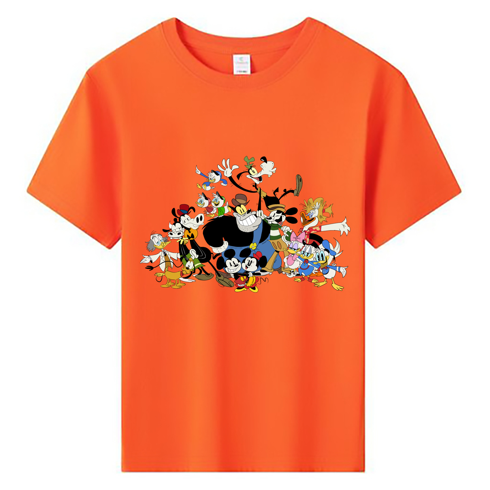 ミッキーマウス Mickey Mouse 綿100％キッズTシャツ（フロントプリント）