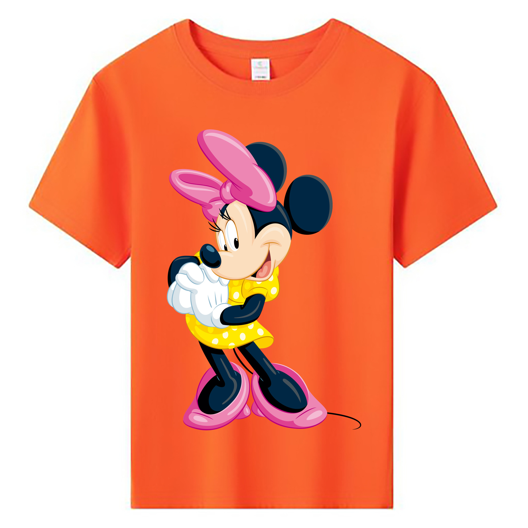 ミッキーマウス Mickey Mouse 綿100％キッズTシャツ（フロントプリント）