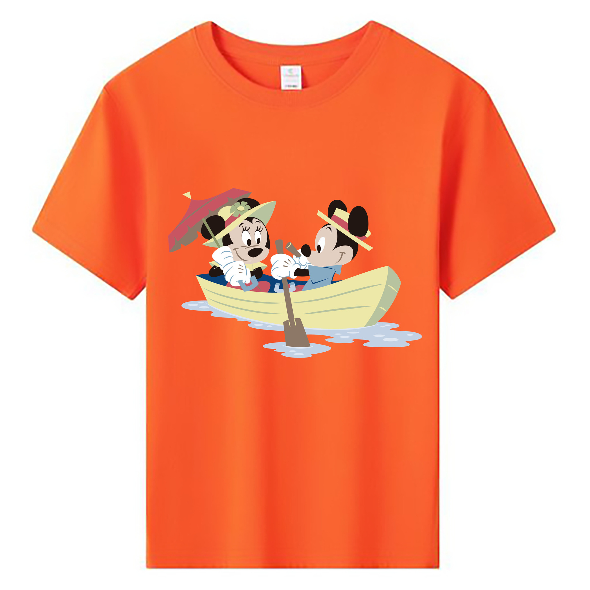 ミッキーマウス Mickey Mouse 綿100％キッズTシャツ（フロントプリント）