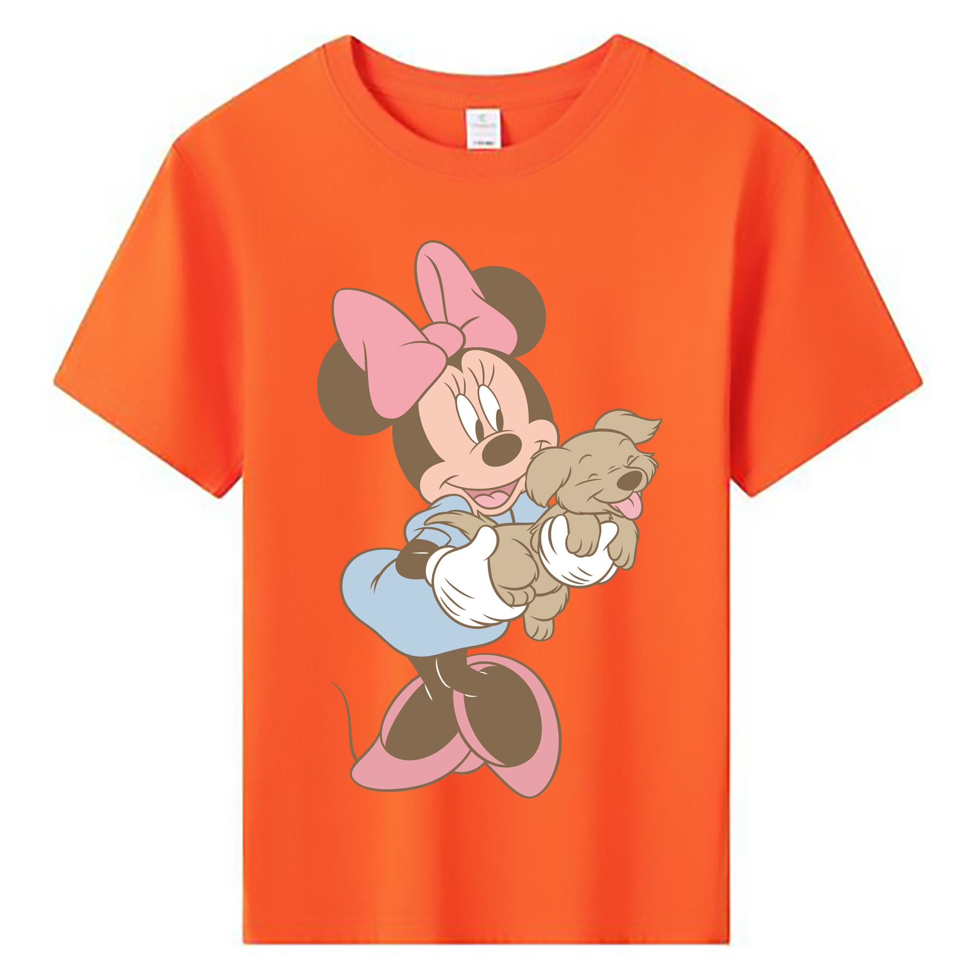 ミッキーマウス Mickey Mouse 綿100％キッズTシャツ（フロントプリント）