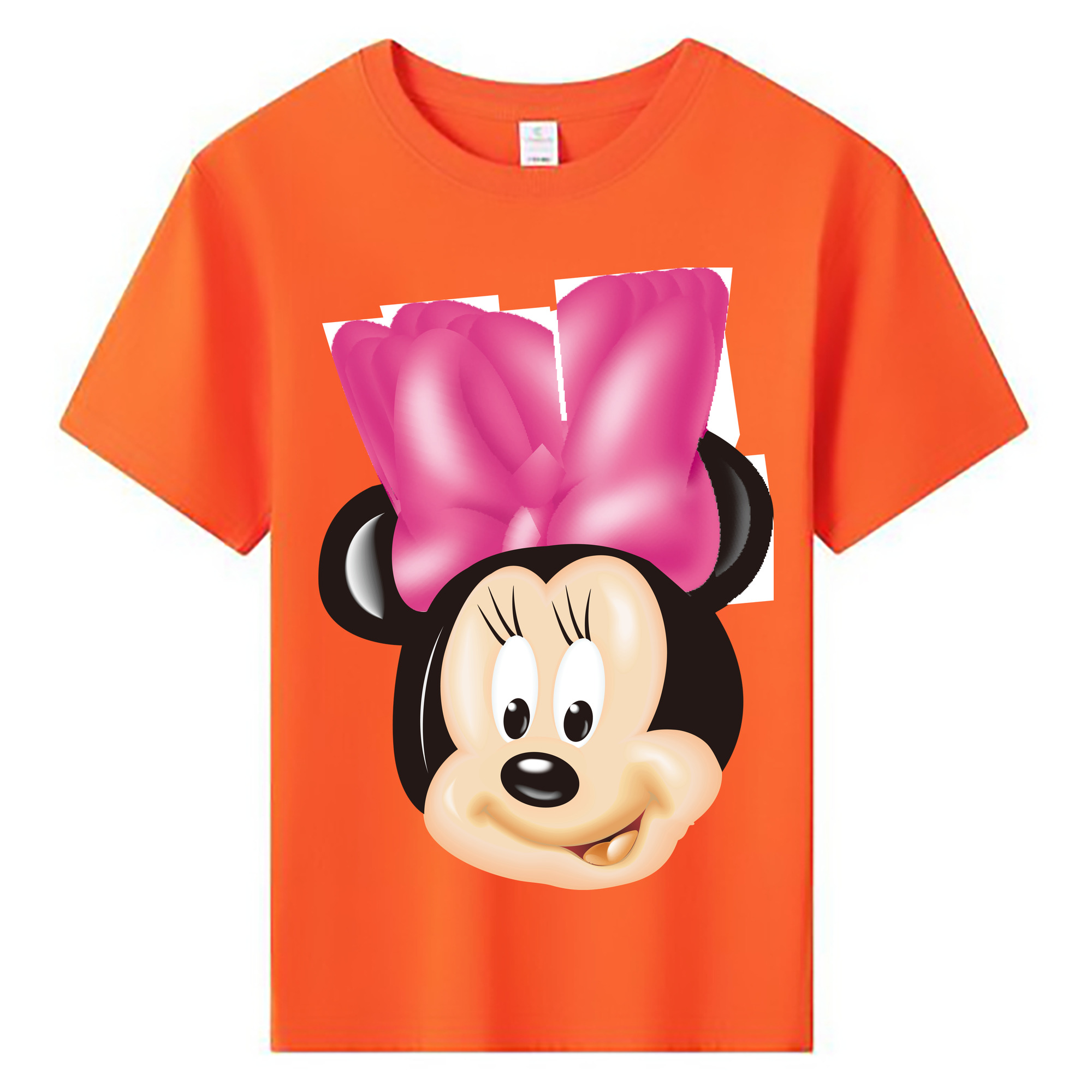 ミッキーマウス Mickey Mouse 綿100％キッズTシャツ（フロントプリント）