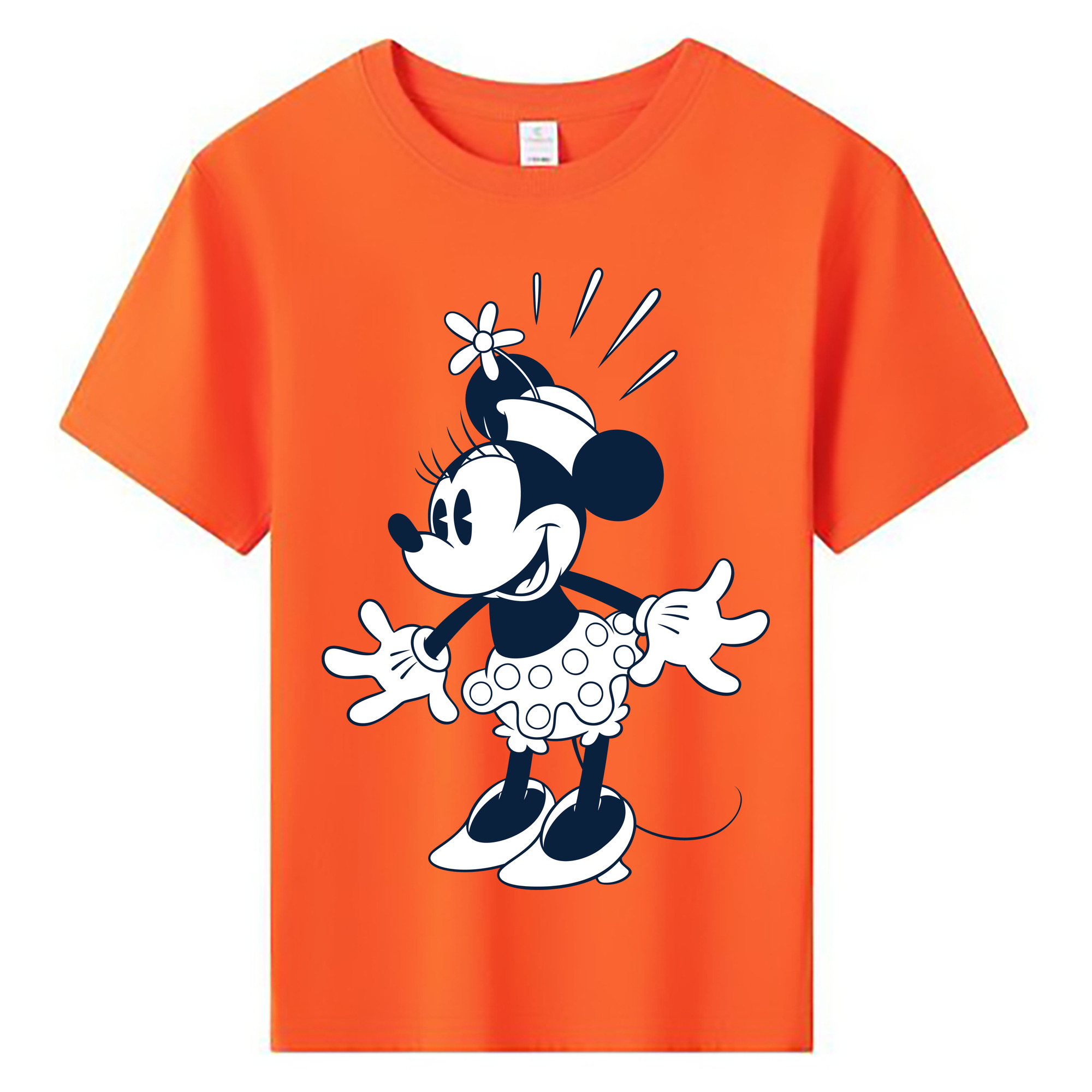 ミッキーマウス Mickey Mouse 綿100％キッズTシャツ（フロントプリント）