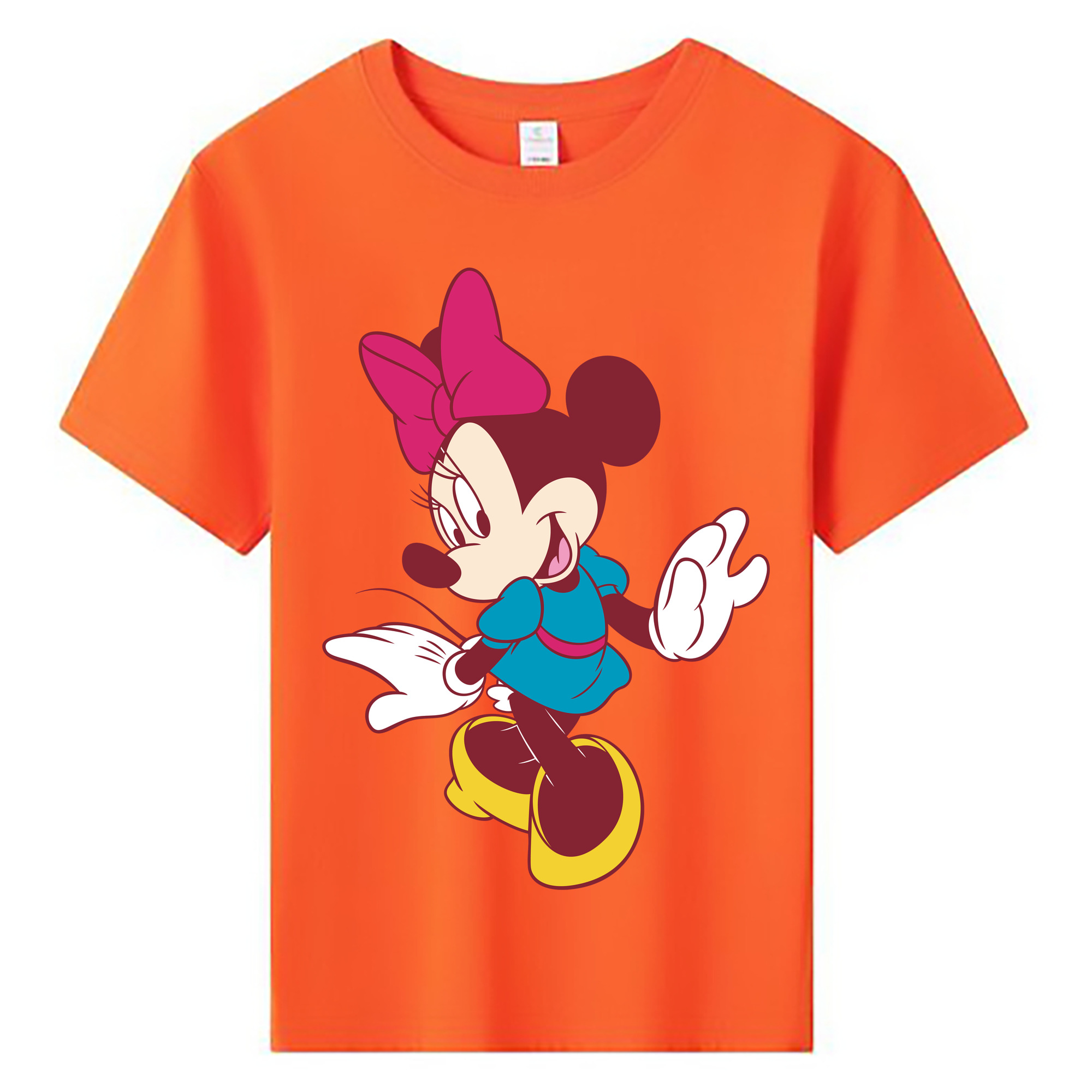 ミッキーマウス Mickey Mouse 綿100％キッズTシャツ（フロントプリント）
