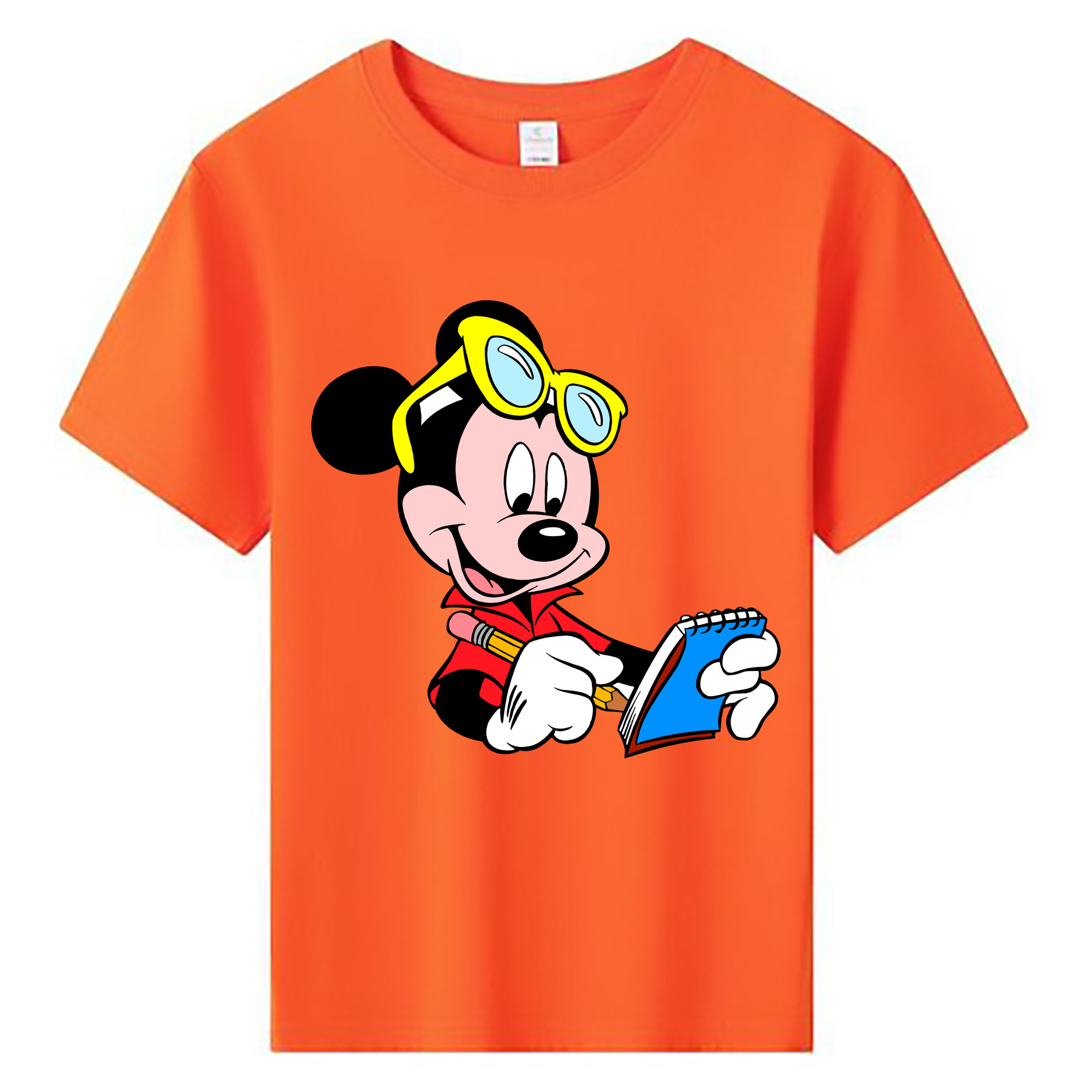 ミッキーマウス Mickey Mouse 綿100％キッズTシャツ（フロントプリント）