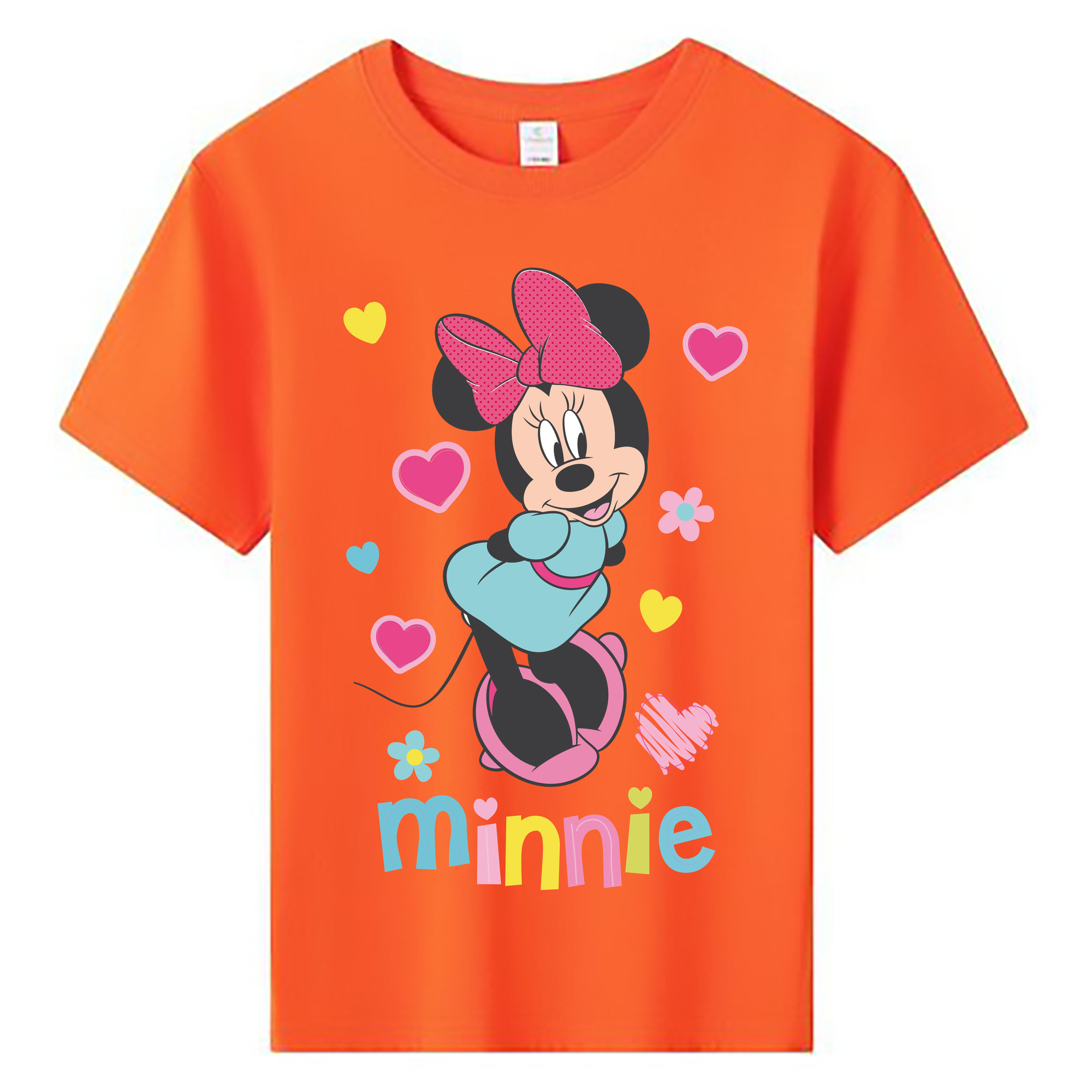 ミッキーマウス Mickey Mouse 綿100％キッズTシャツ（フロントプリント）