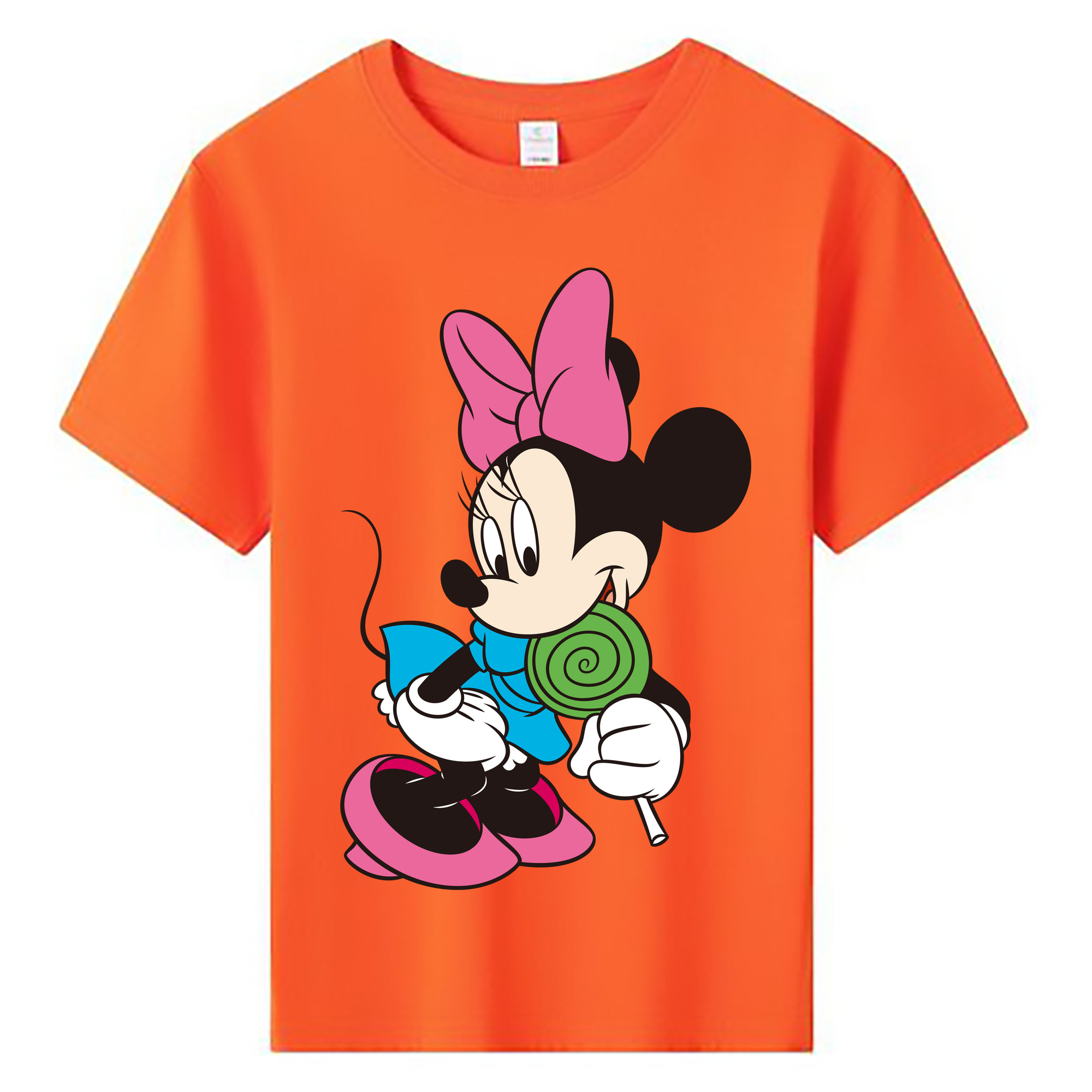 ミッキーマウス Mickey Mouse 綿100％キッズTシャツ（フロントプリント）