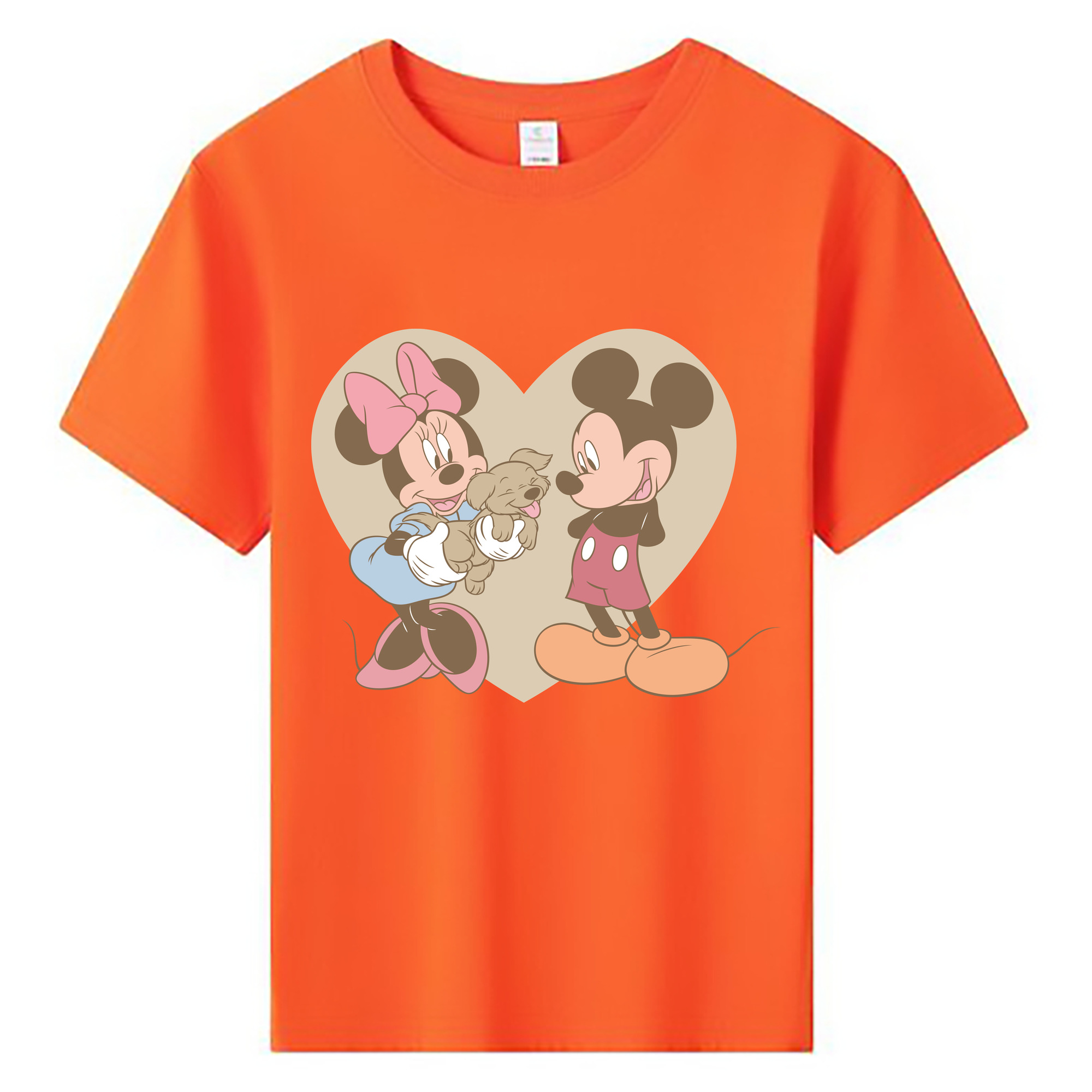 ミッキーマウス Mickey Mouse 綿100％キッズTシャツ（フロントプリント）
